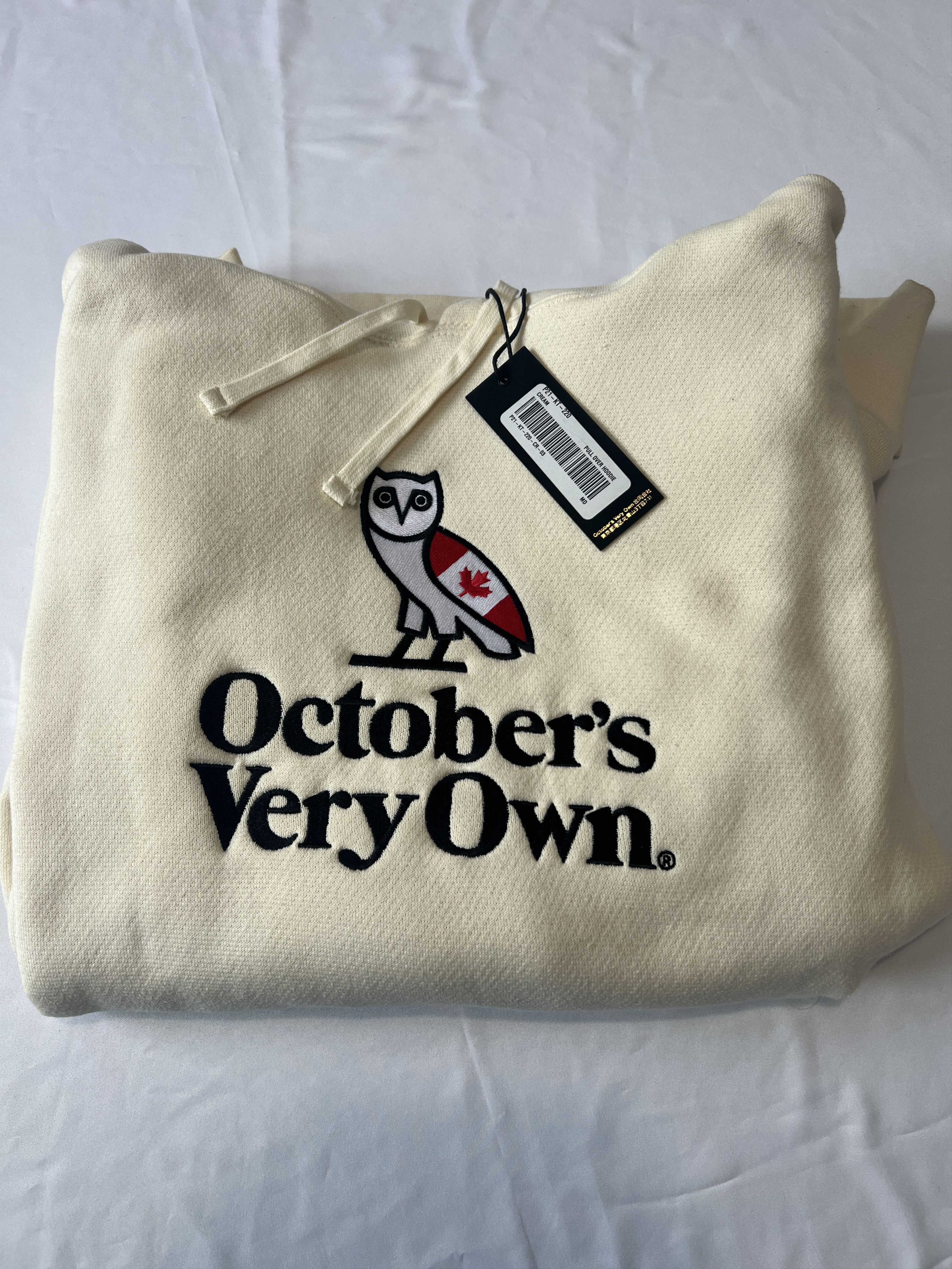 Drake OVO Heritage Classic Owl Hoodie Cream Size US M / EU 48-50 / 2 - 4 Thumbnail