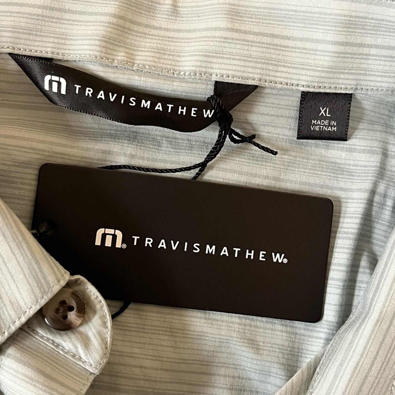 TravisMathew Travis Mathew Bee Canyon Stretch Shrt Sleeve Button Up Arona Size US XL / EU 56 / 4 - 5 Thumbnail