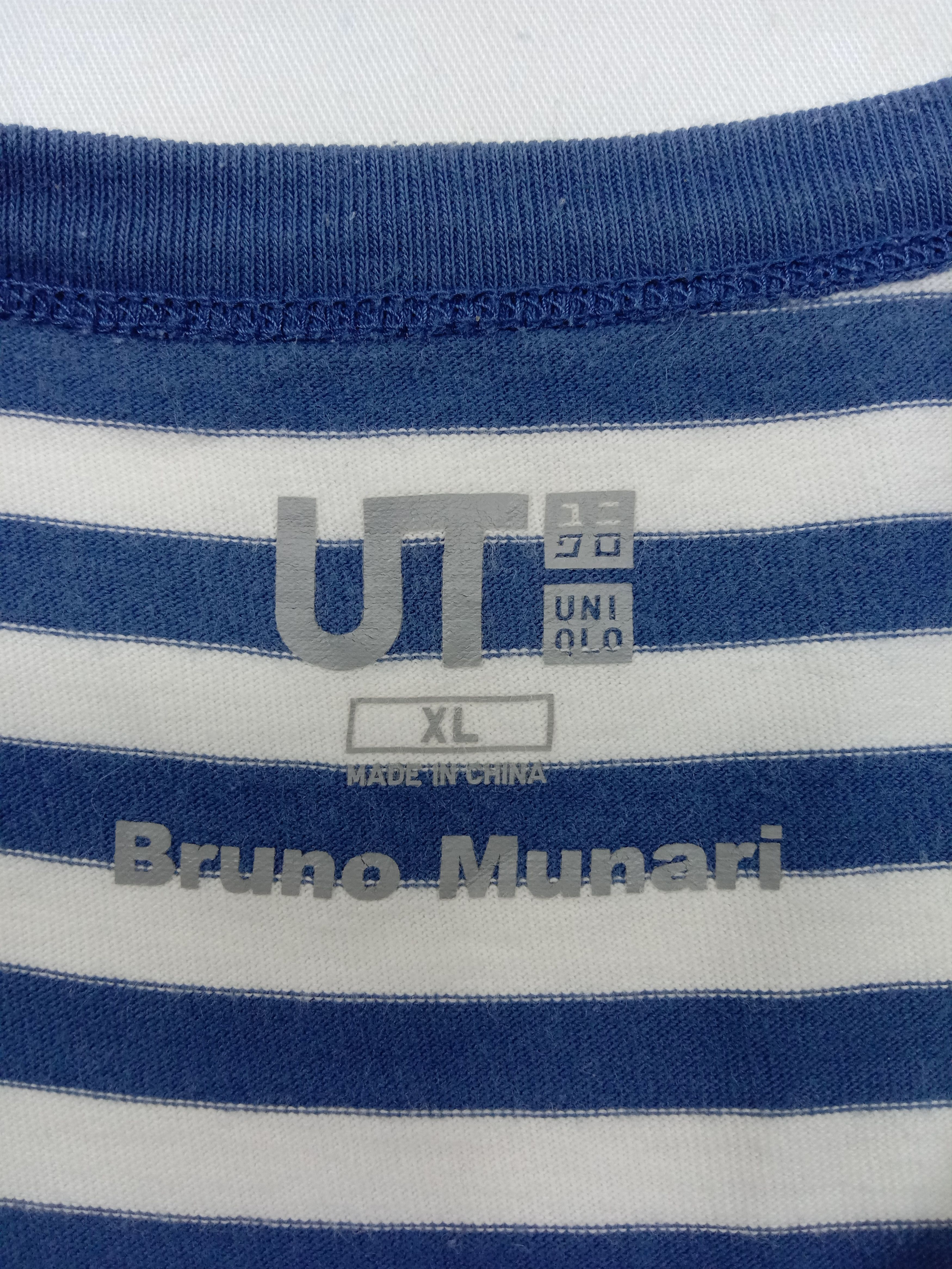 Uniqlo Uniqlo x Bruno Munari Striped T Shirt Size US XL / EU 56 / 4 - 6 Thumbnail