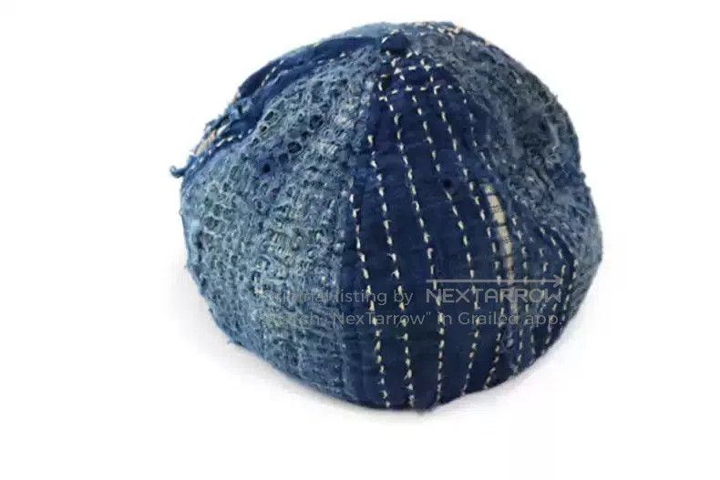 Kapital kapital Boro tattered embroidered baseball cap. Size ONE SIZE - 3 Thumbnail