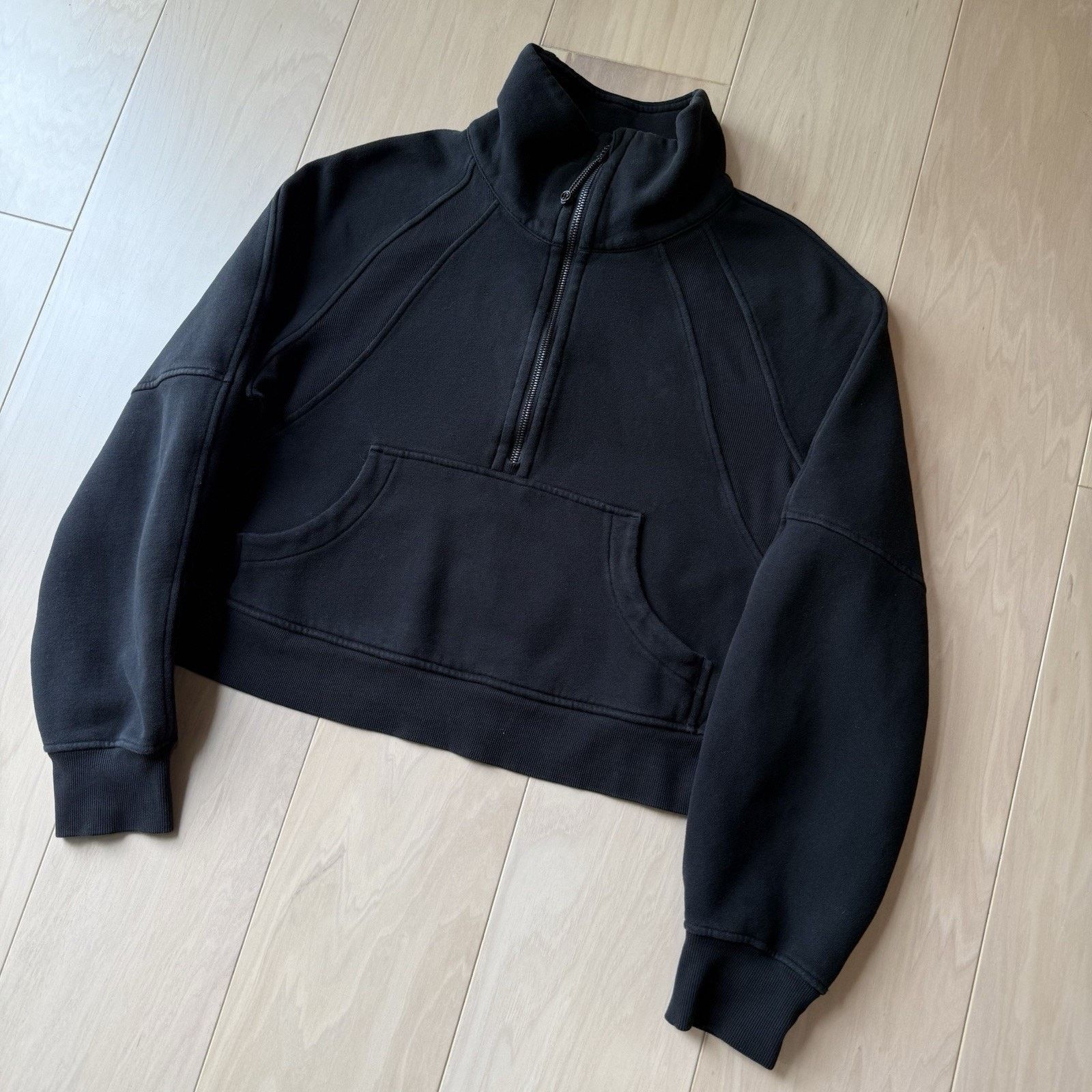 Lululemon Lululemon Scuba Oversized Half Zip M/L Black Funnel Neck Size M / US 6-8 / IT 42-44 - 9 Thumbnail