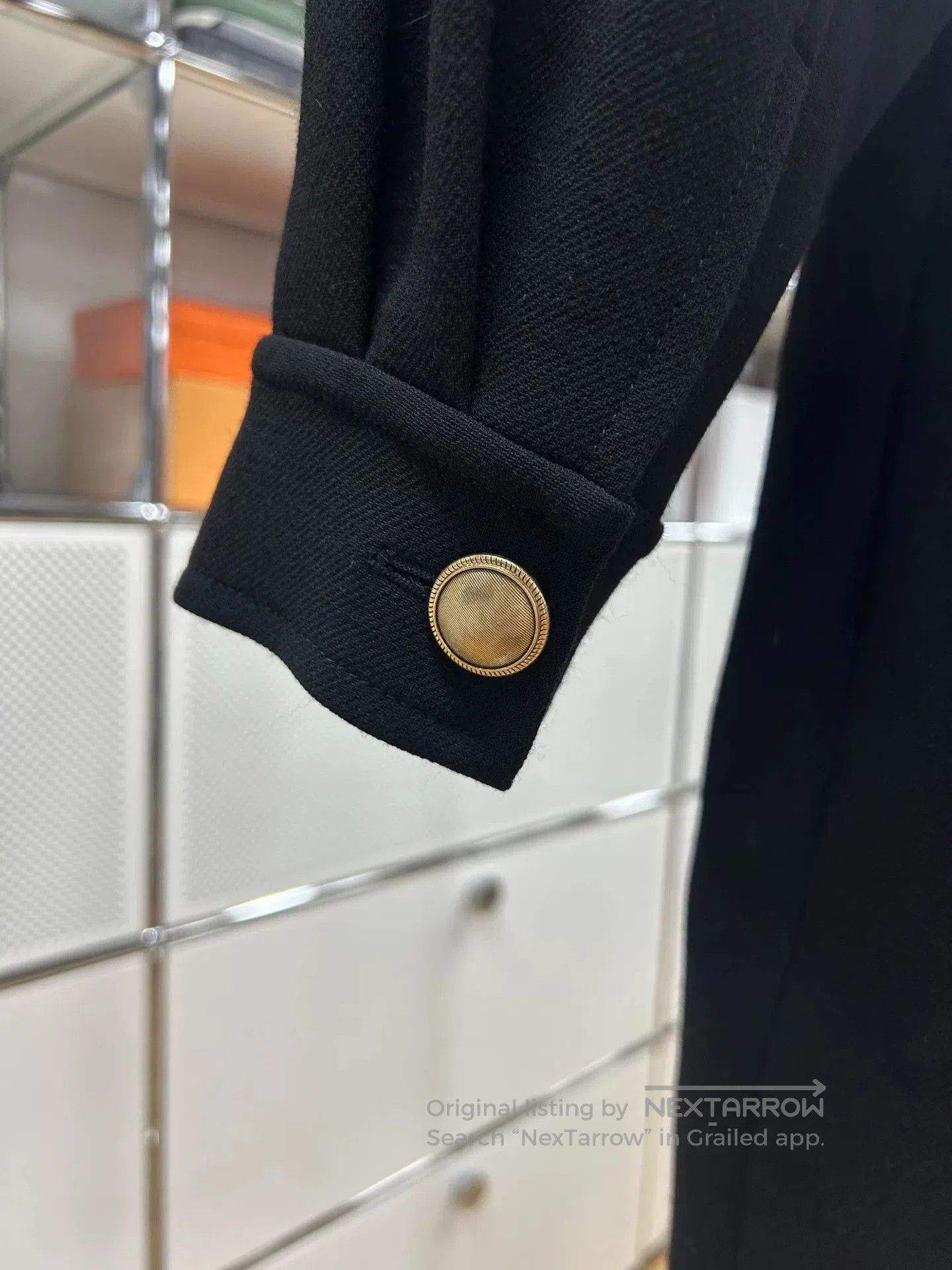 Saint Laurent Paris Saint Laurent Black V. Size S / US 4 / IT 40 - 4 Thumbnail