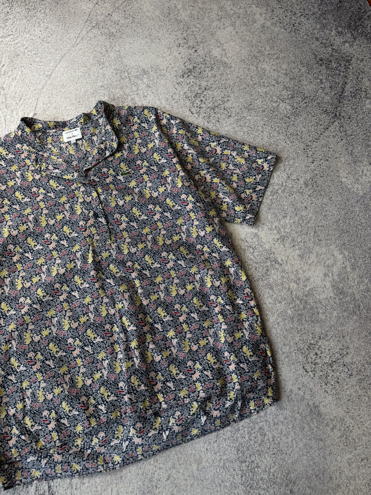Japanese Brand Lacoste & Keith Haring Monogram Polo Shirt Y2K Size XS / US 0-2 / IT 36-38 - 7 Thumbnail