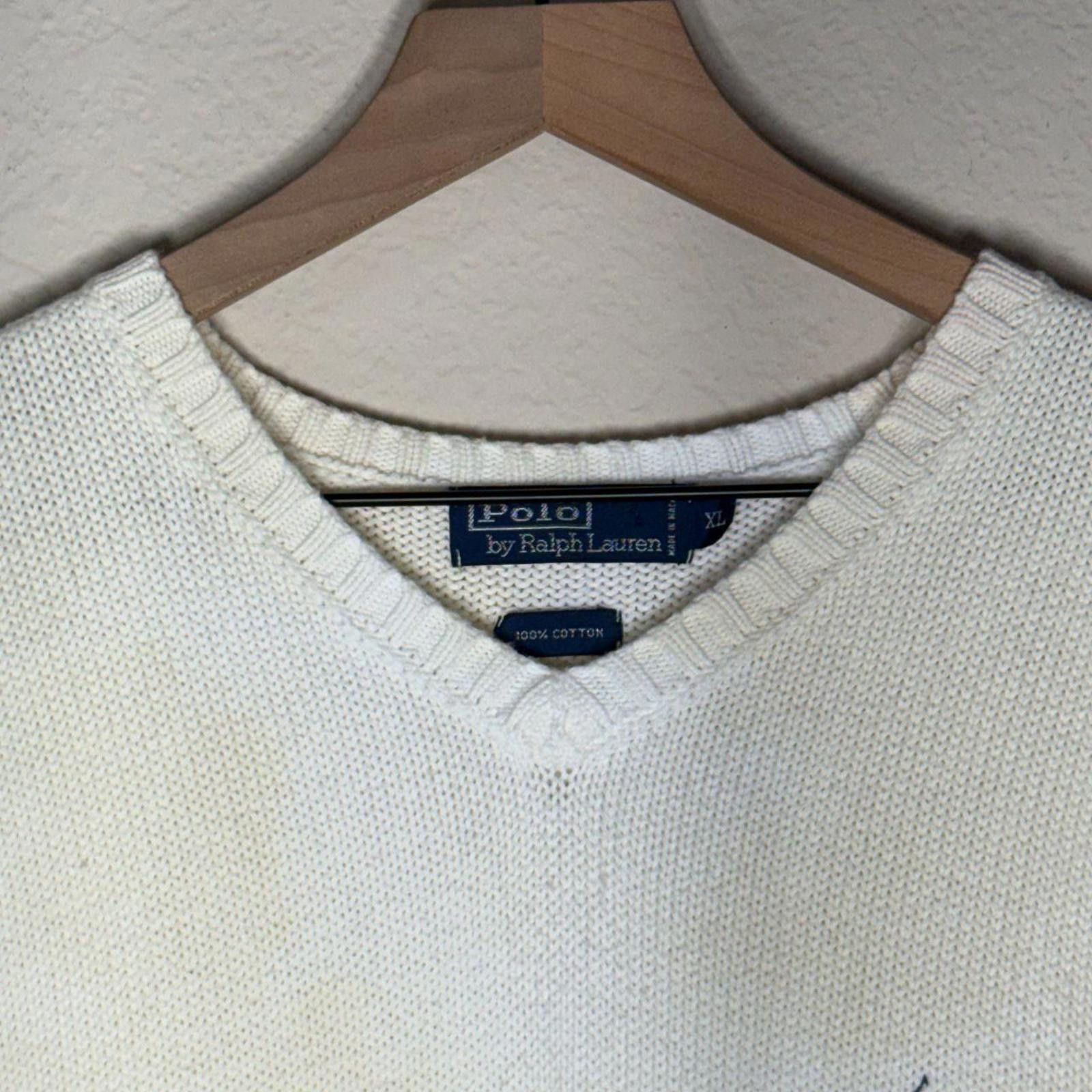 Lauren Ralph Lauren Ralph Lauren Vest Men's XL Cream 100% Cotton Size US XL / EU 56 / 4 - 3 Thumbnail