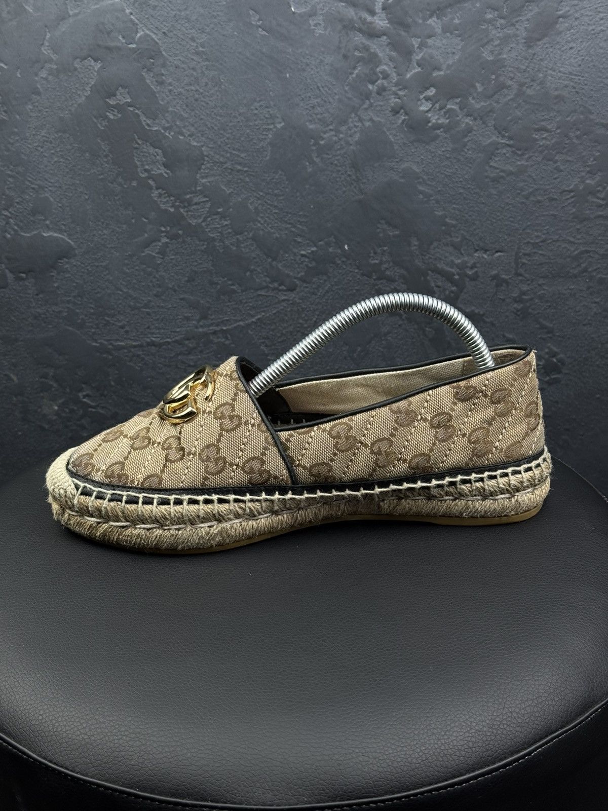 Gucci Gucci GG Supreme Canvas Monogram Espadrille Flats Slip Ons Size US 6 / IT 36 - 6 Thumbnail