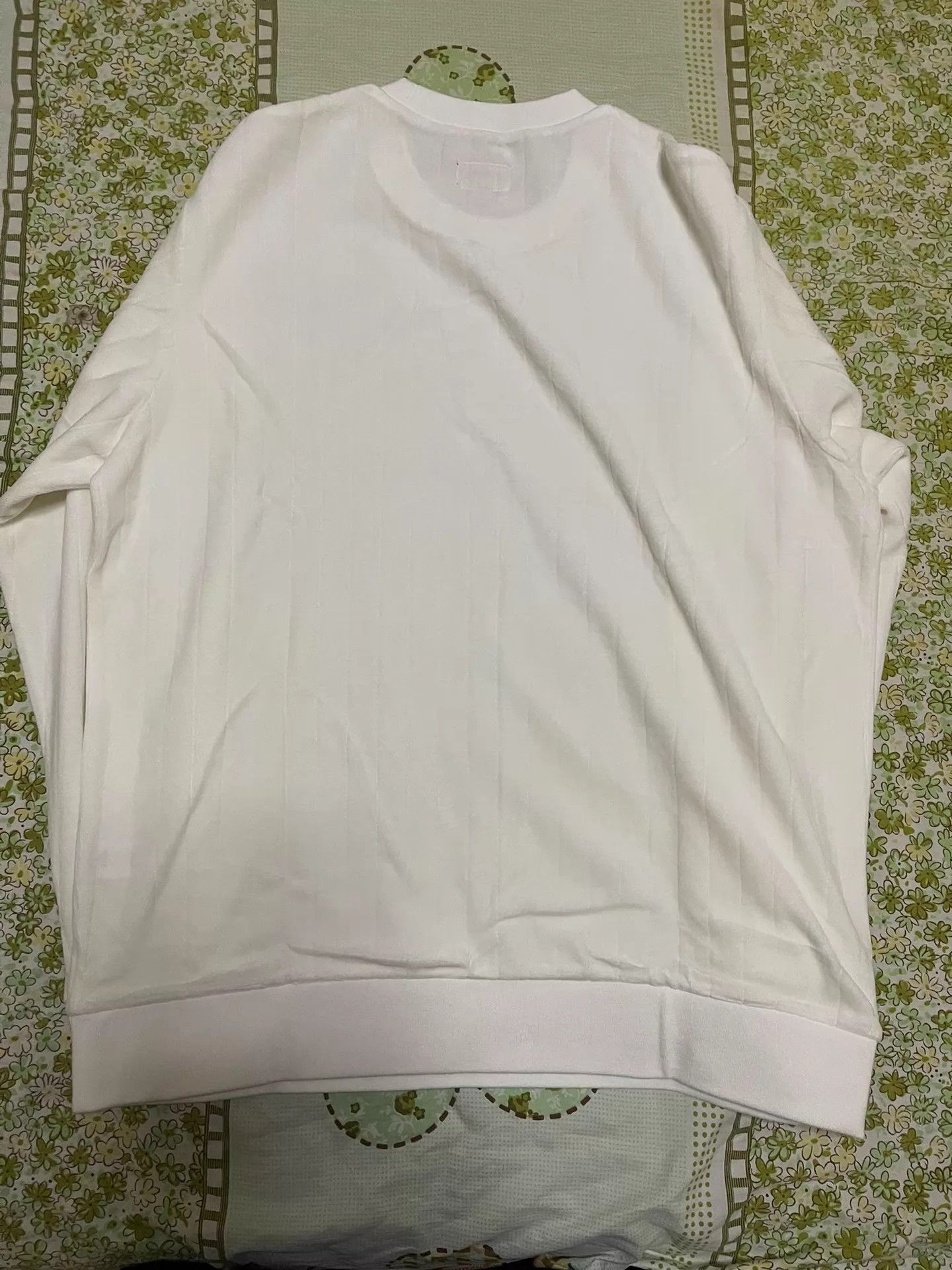 Supreme Supreme Ribbed Velour Crewneck White XL New Size US XL / EU 56 / 4 - 3 Thumbnail