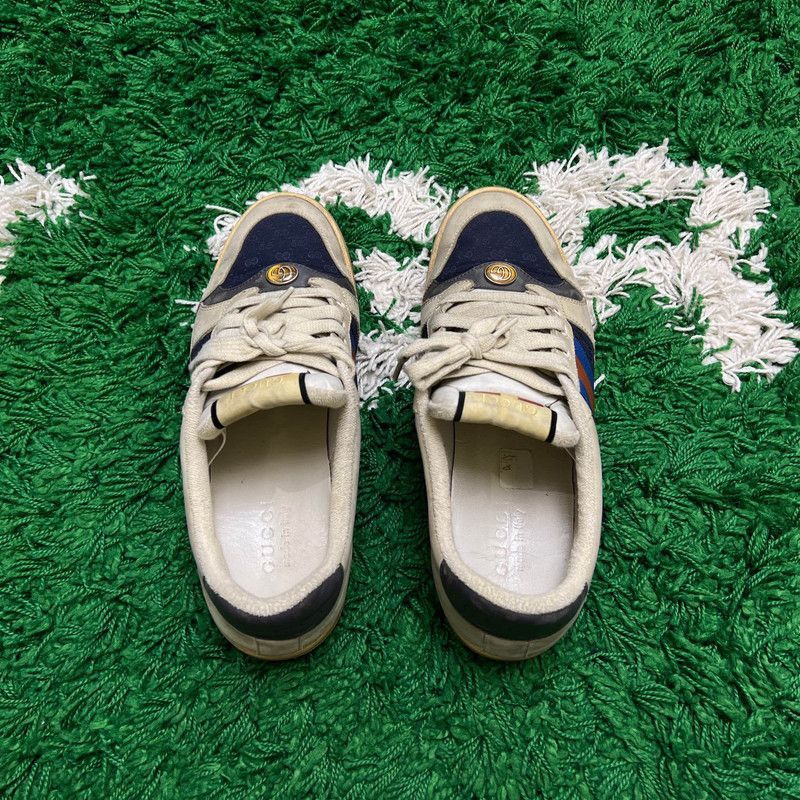 Gucci Gucci Screener Low-Top Sneakers in Gray and White - Size US 9.5 / EU 42-43 - 8 Thumbnail