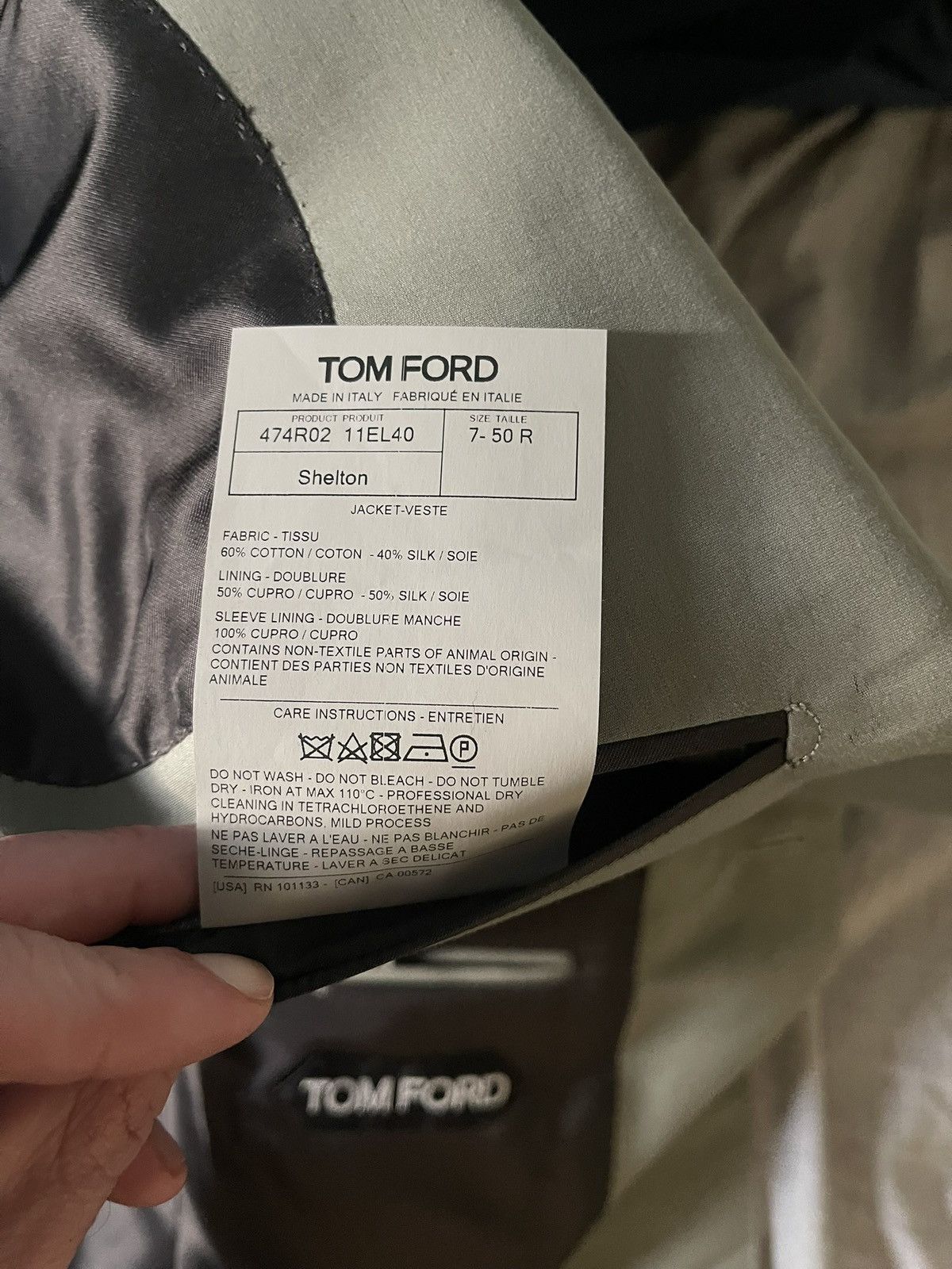 Tom Ford Tom Ford blazer in greyish green or greenish grey Size 50R - 4 Thumbnail