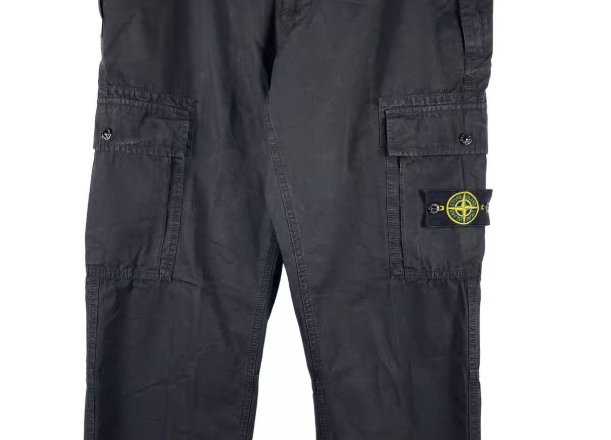 Stone Island Stone Island Wax Dye Wash Cargo Pants with Sleeve Badge J31 Size US 36 / EU 52 - 4 Thumbnail