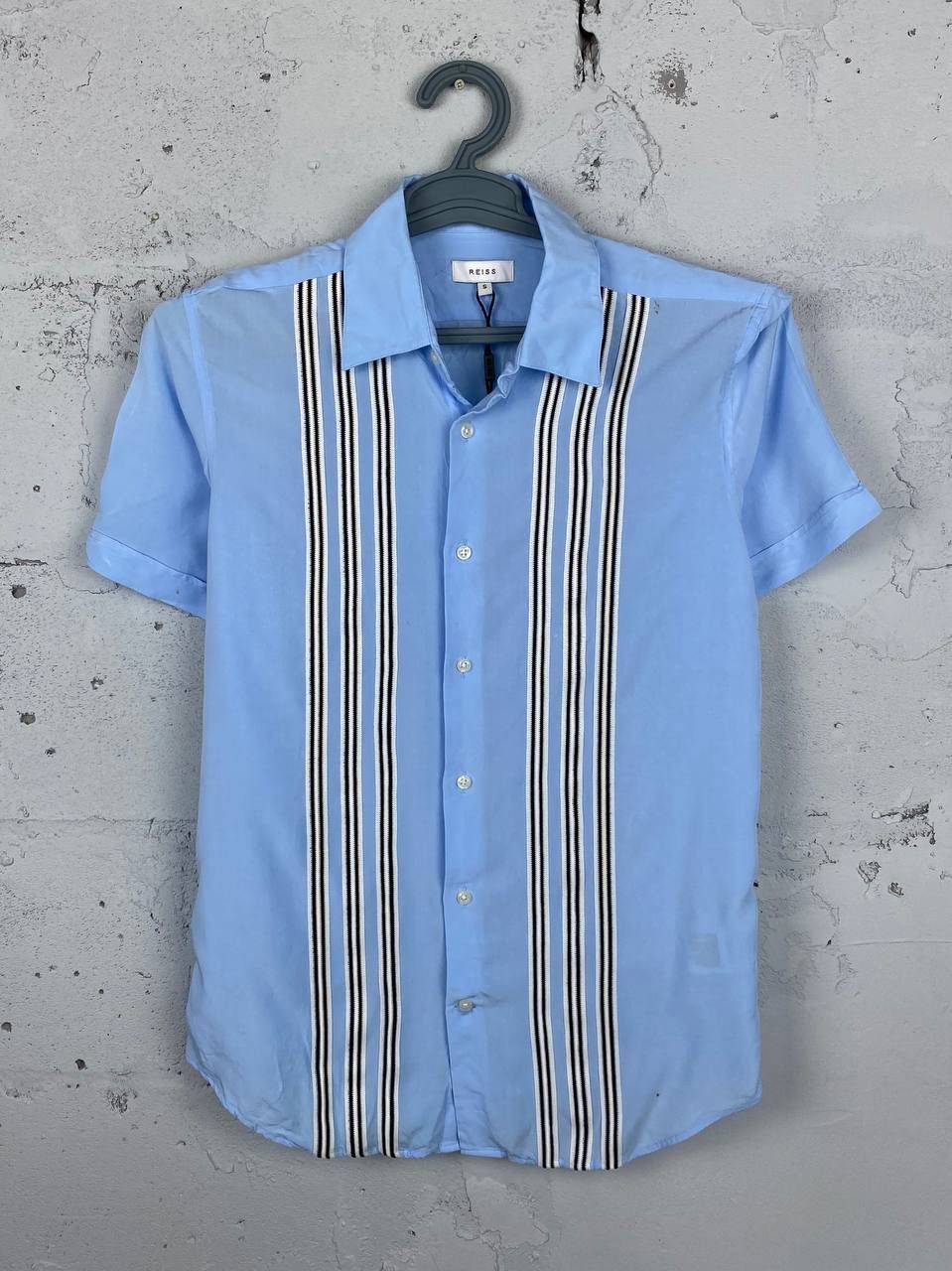 Reiss Reiss Blue Hawaiian Shirt Beach Size US S / EU 44-46 / 1 - 1 Thumbnail