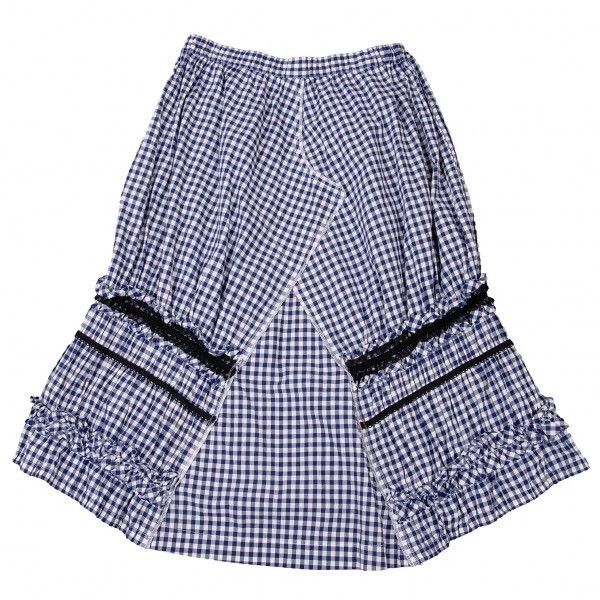 Comme des Garcons Comme Des Garcons size XS Blue Retro Plaid Lace Design Ski Size 24" / US 00 / IT 34 - 3 Thumbnail