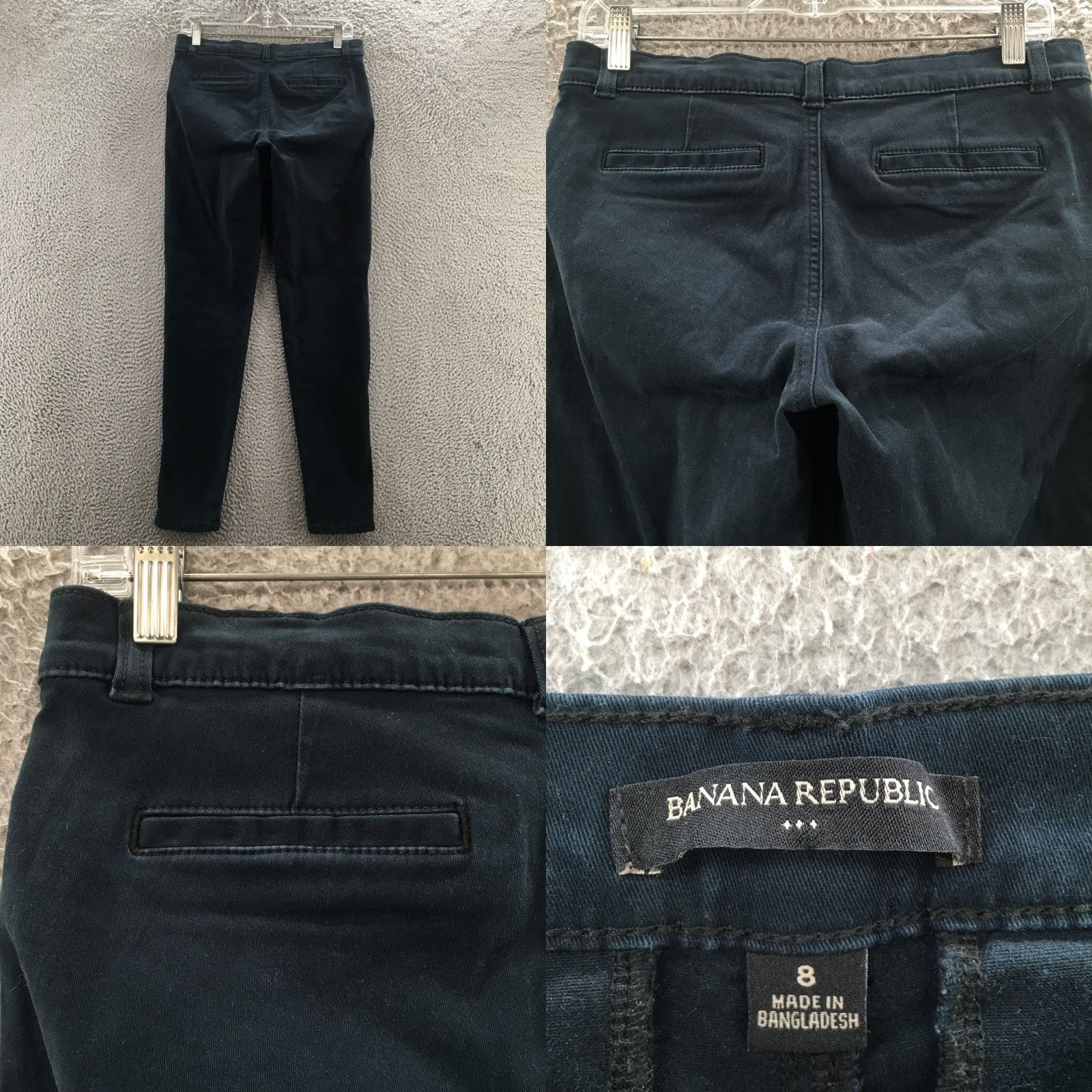 Banana Republic Banana Republic Utility Skinny Pants Womens 8 Black Cotton Blend Pants Women's Reg Skinny Casual Modern Mens/Girls/Womens (adjust as applicable) Size 30" / US 8 / IT 44 - 9 Thumbnail
