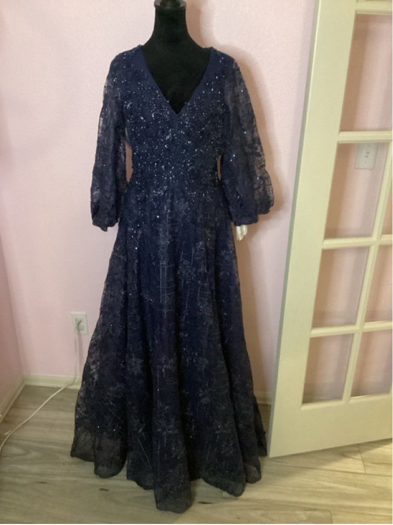 Mac Duggal Women's Unbranded Dress Blue Size 8 Size M / US 6-8 / IT 42-44 - 3 Thumbnail