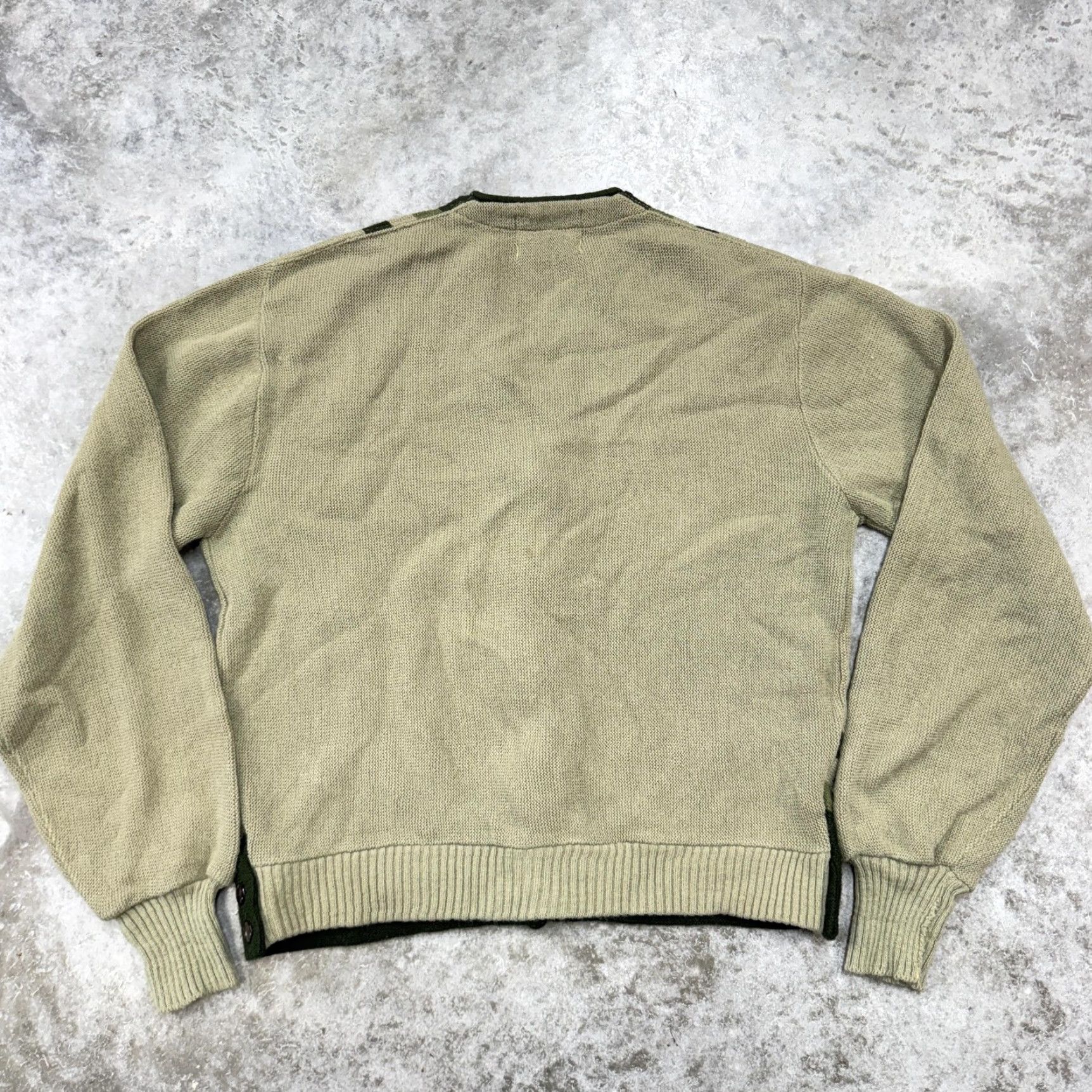 Vintage VINTAGE Jack Nicklaus Sweater Cardigan Mens M Green Knit Striped All Seasons Button Front V-Neck 70s Golf Size US M / EU 48-50 / 2 - 7 Thumbnail