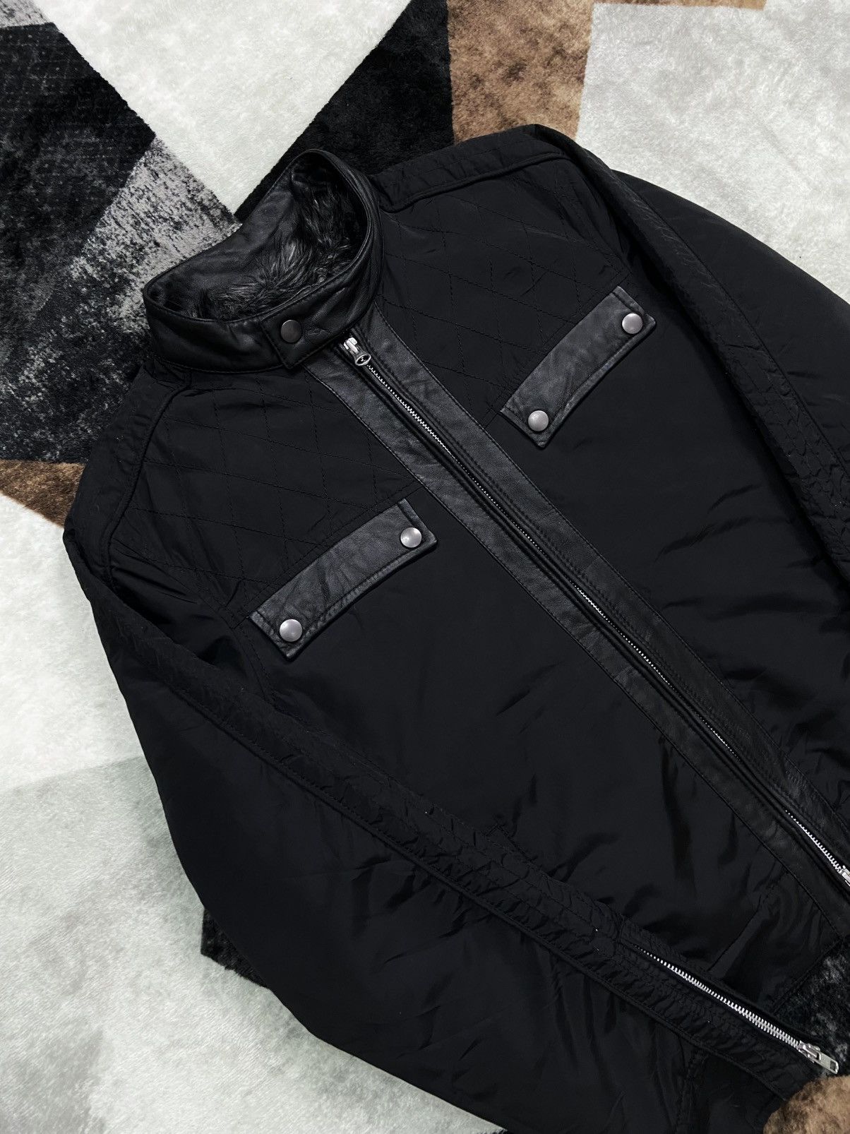 Comme Ca Ism × If Six Was Nine × Japanese Brand Comme Ca Ism Quilted Biker Jacket w/ Faux Fur & Leather Trim Size US M / EU 48-50 / 2 - 3 Thumbnail