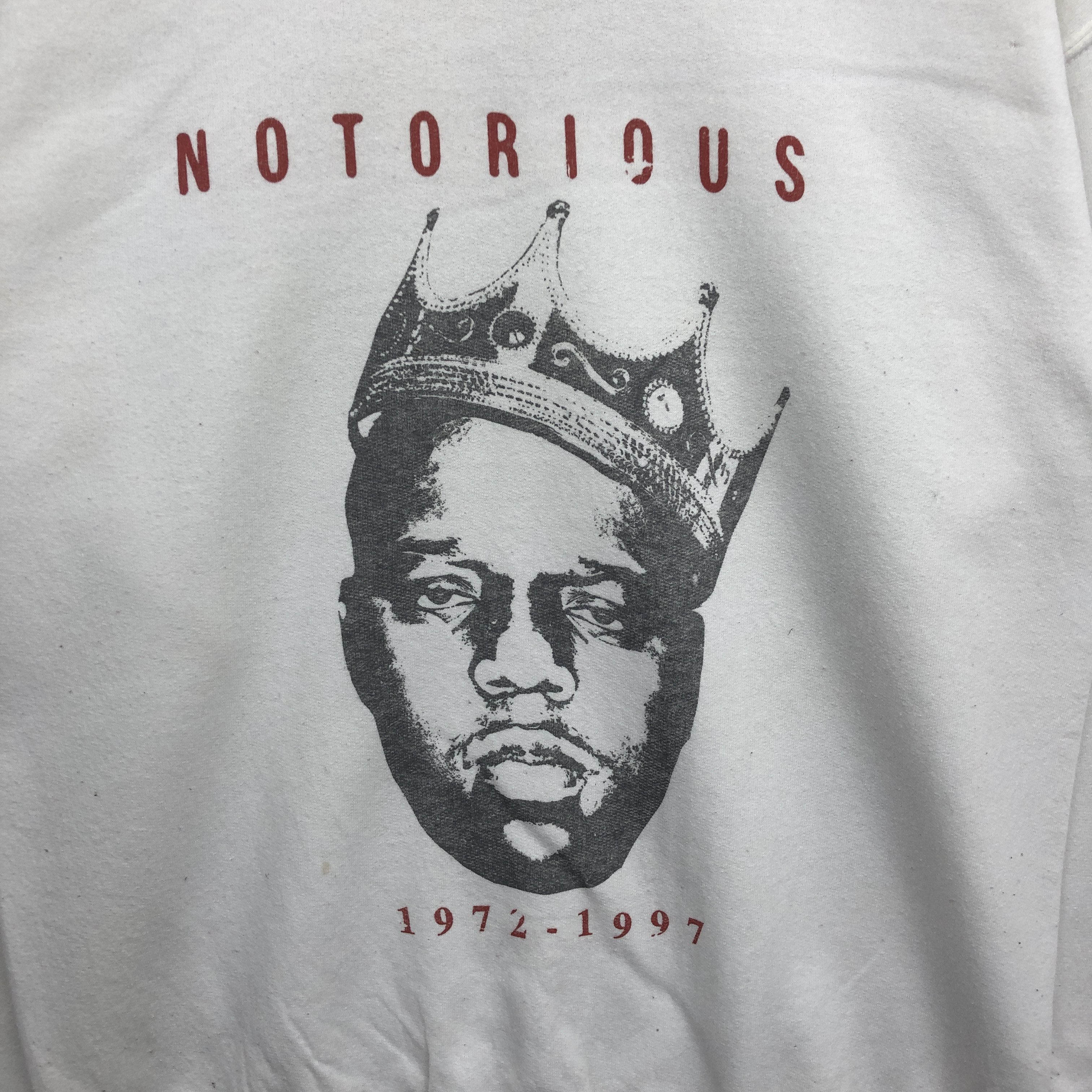 Rap Tees × Vintage Notorious Big Sweater Biggie Smalls Rapper Sweatshirt Jumper Size US S / EU 44-46 / 1 - 4 Thumbnail