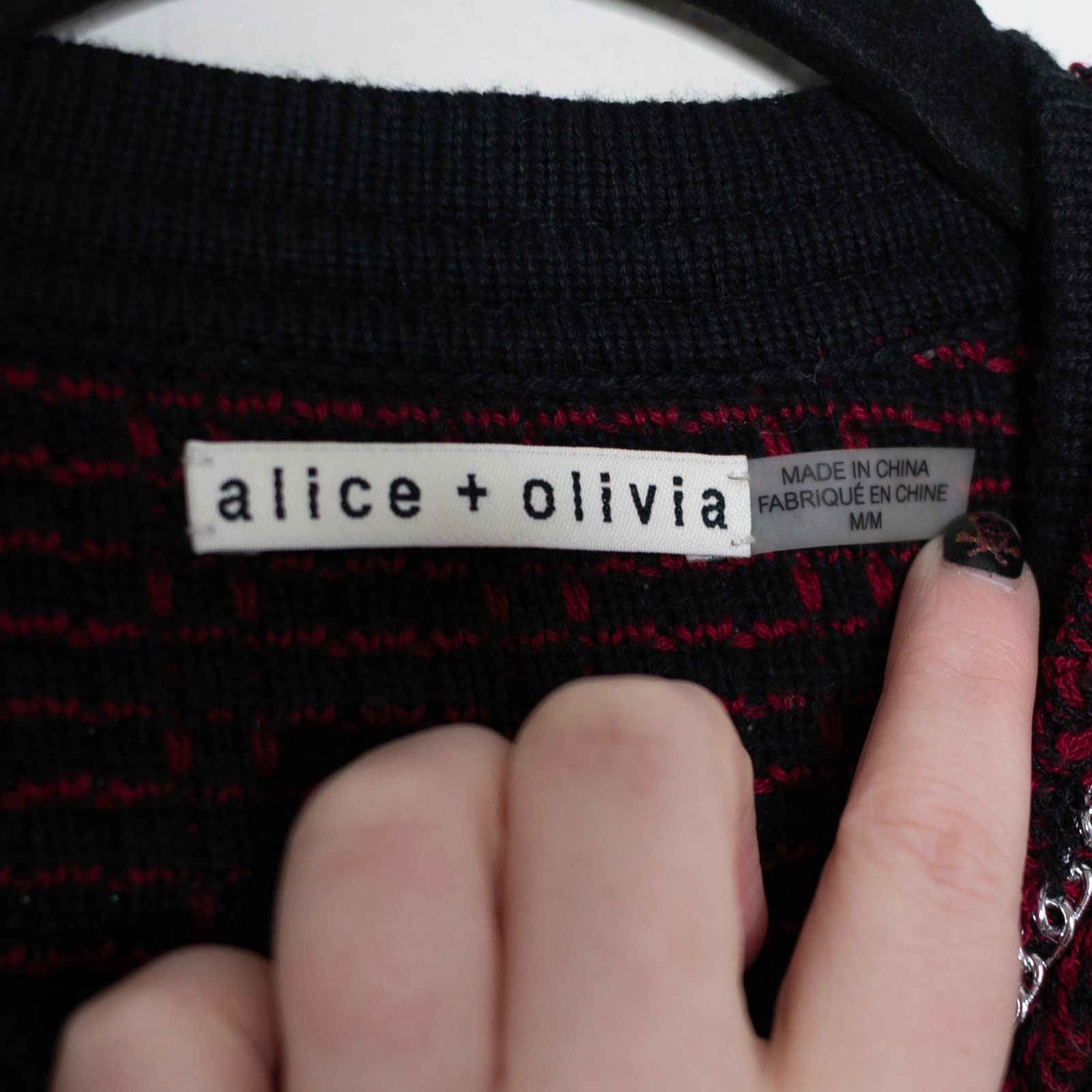 Alice + Olivia Alice + Olivia Georgia Embellished Sweater Jacket Size M / US 6-8 / IT 42-44 - 7 Thumbnail