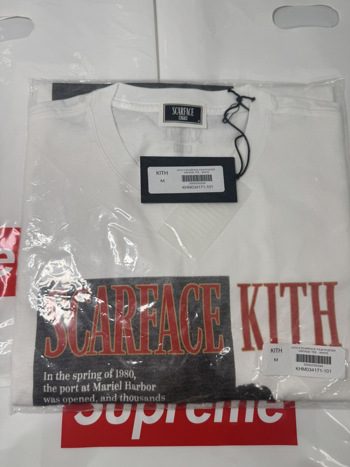 トップス Kith Scarface Film Poster Vintage Tee Kith for Scarface Film Poster Vintage Tee - Black – Kith Europe