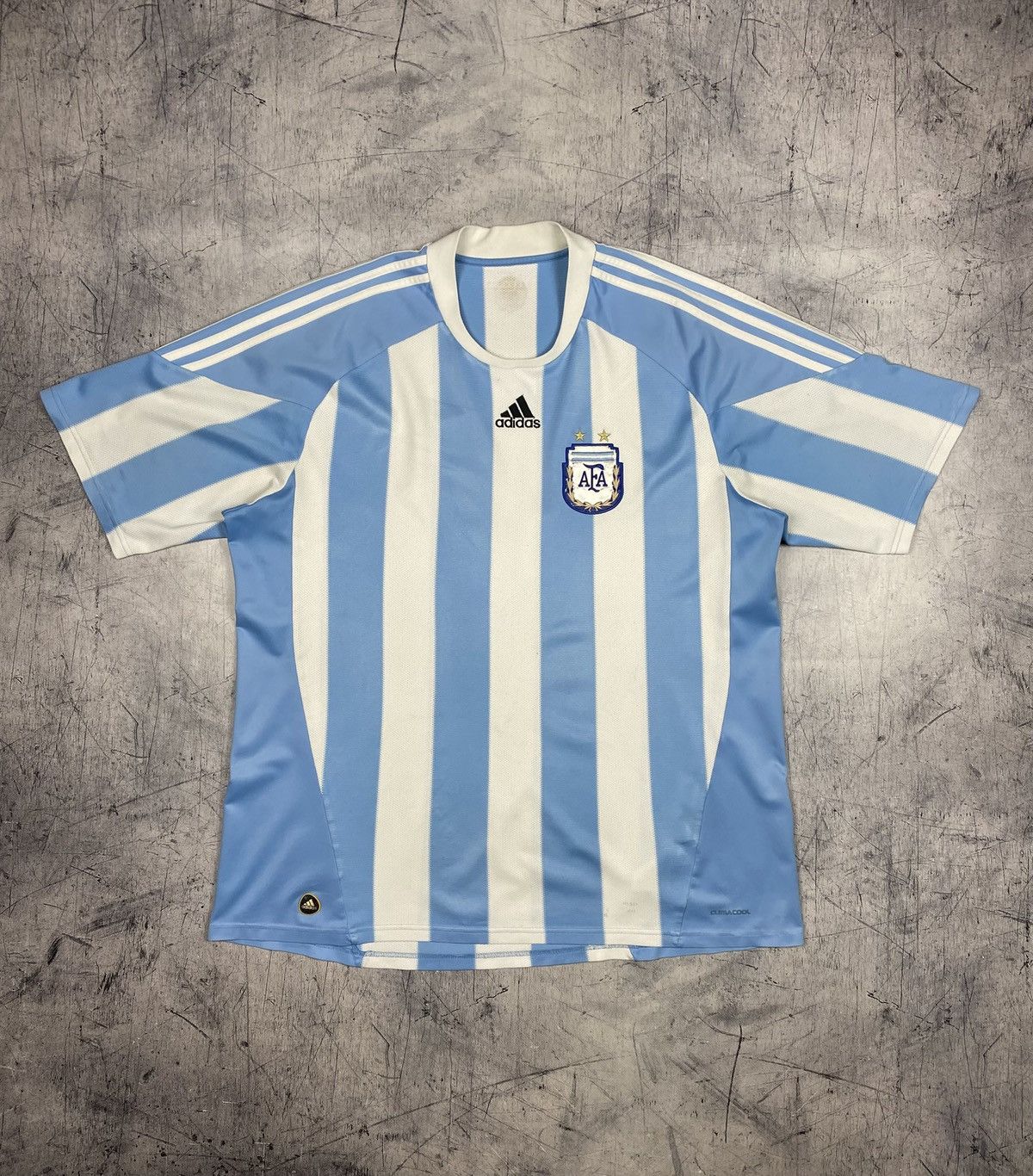 Adidas Adidas Argentina National Team Home Jersey 2009 AFA Size US XXL / EU 58 / 5 - 2 Thumbnail