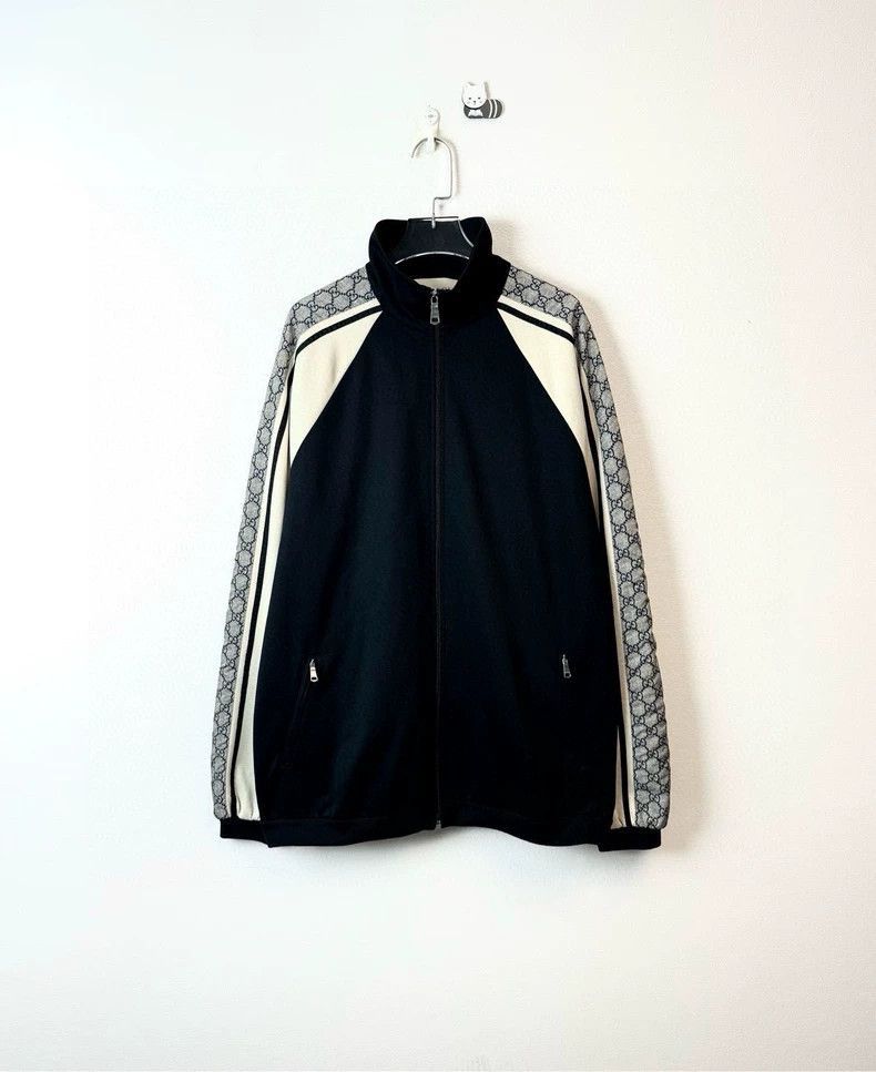 Gucci Gucci Black Silk Double G Jacket-2506 Size US L / EU 52-54 / 3 - 1 Thumbnail