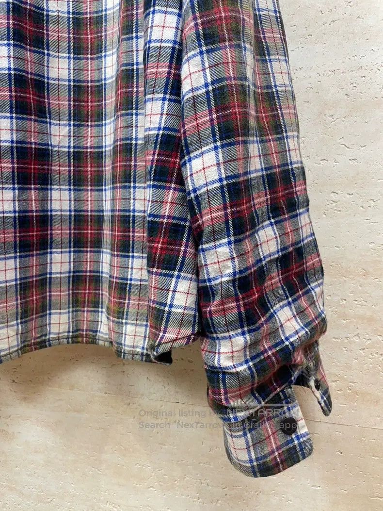 Balenciaga Balenciaga Ombre Plaid Flannel Cotton Jacket Size US M / EU 48-50 / 2 - 7 Thumbnail