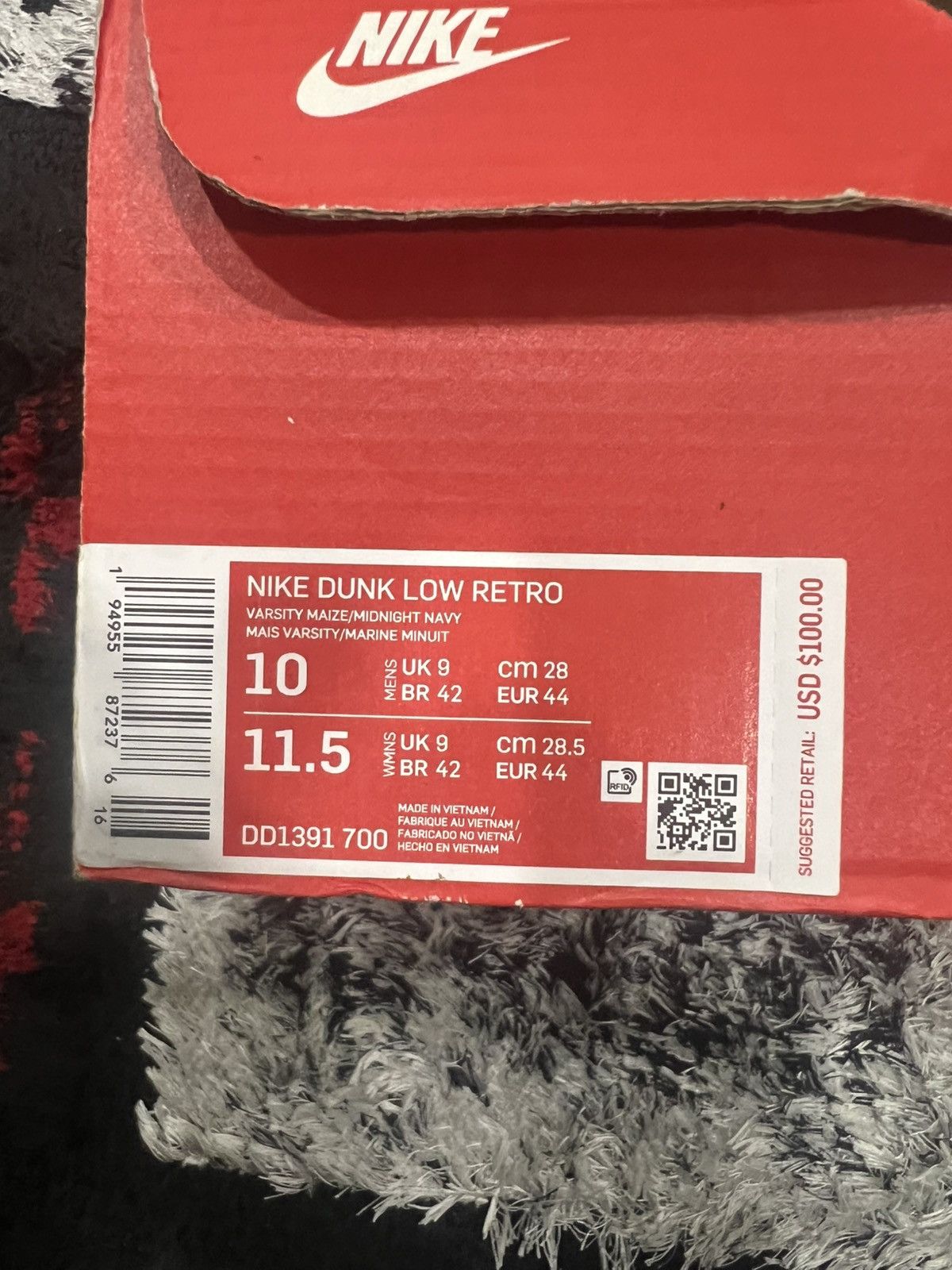 Nike Nike Dunk Low Retro Michigan Size US 10 / EU 43 - 8 Thumbnail
