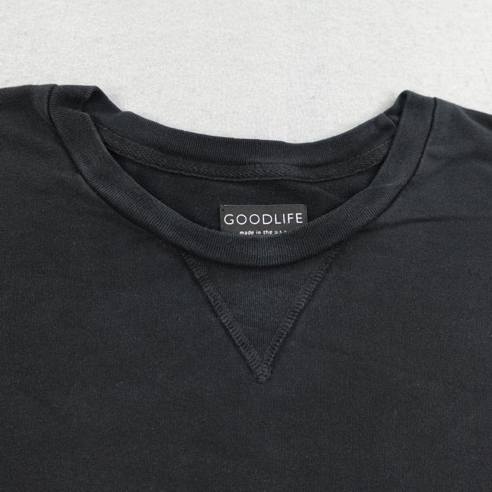 Vintage Good Life Sweatshirt Mens XL Black Crewneck Pullover Knit Cotton Spandex Made in USA 90s Outdoor Casual Mens XL Black Crewneck Sweater Flex(M) Size US XL / EU 56 / 4 - 2 Thumbnail