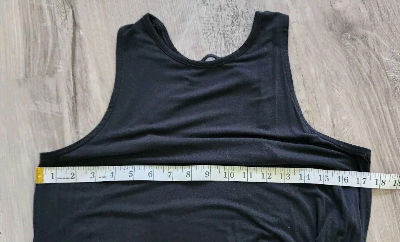 Mossimo Mossimo Dress Medium Black High Neck Stretchy A Line Shift Size M / US 6-8 / IT 42-44 - 5 Thumbnail