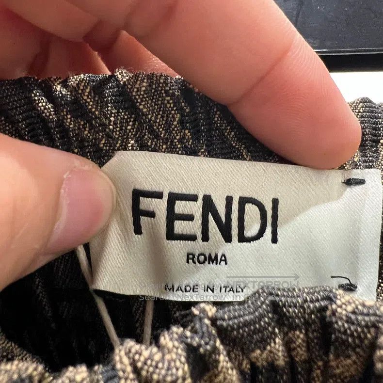 Fendi Fendi Elastic Drawstring Double F Casual Short Pants Size 24" / US 00 / IT 34 - 3 Thumbnail