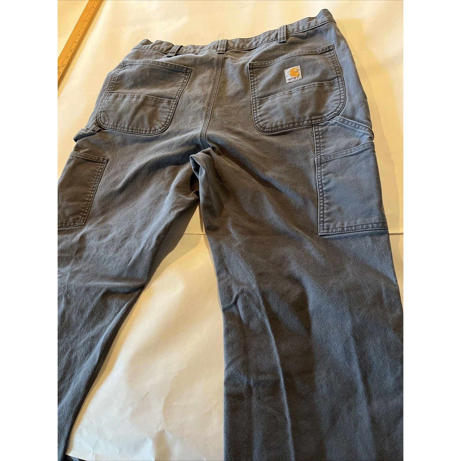Carhartt Carhartt 36x29 Duck Canvas Double Knee Workwear Gray Pants Size US 36 / EU 52 - 15 Thumbnail