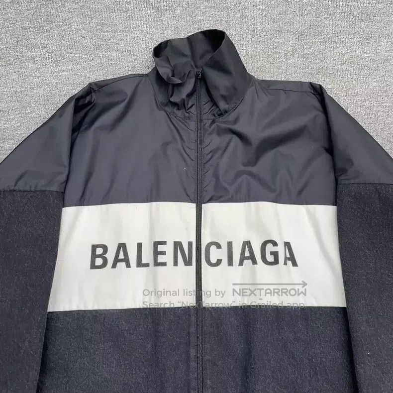 Balenciaga Balenciaga Chest Big Logo Windbreaker Jacket Size XXS / US 00 / IT 34 - 5 Thumbnail