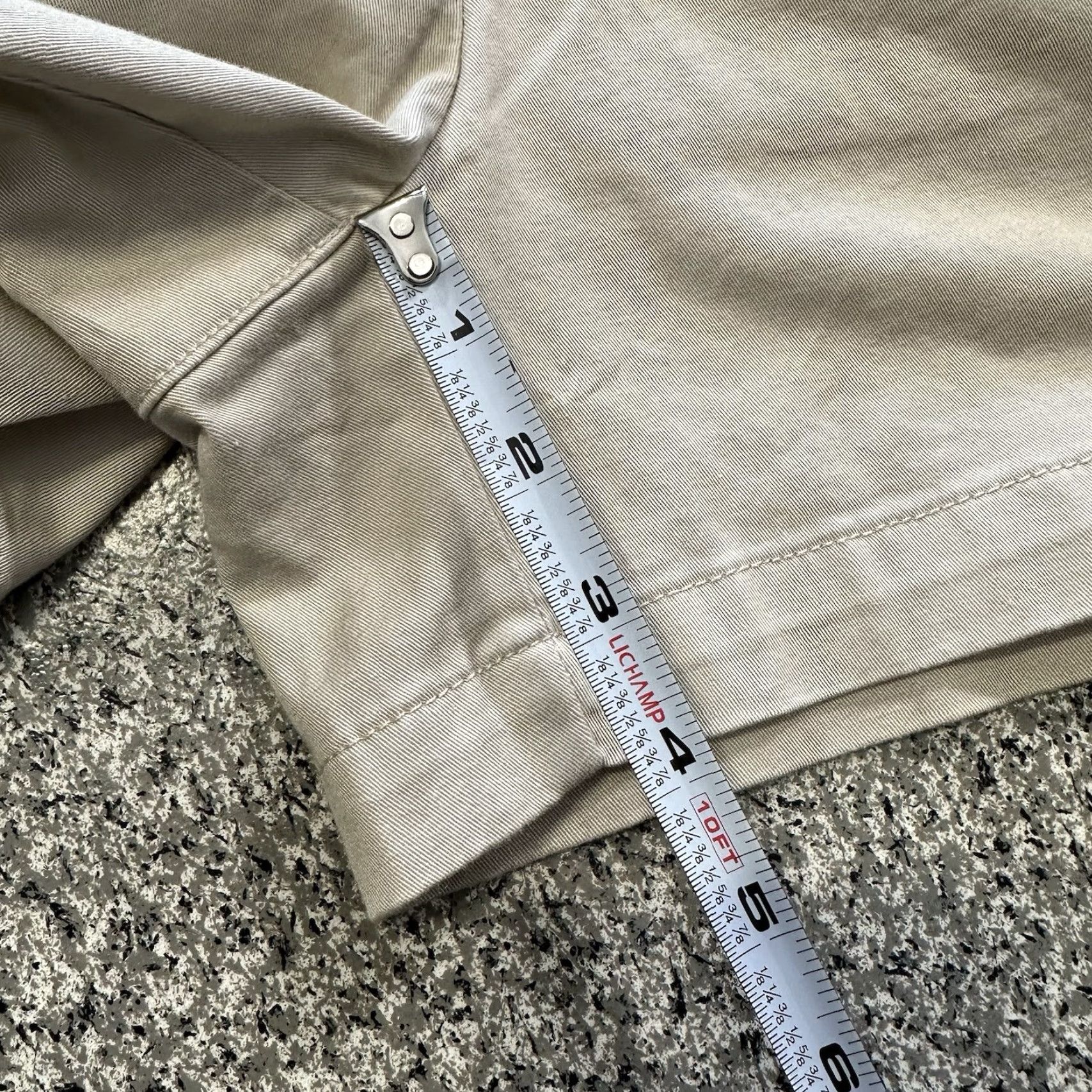 Vintage New York & Company Short Chino Beige 6 Mid Rise 4” Stretch Women's Regular Pocket 5-Pocket Design Beige Cotton Spandex Casual 90s? Size 28" / US 6 / IT 42 - 7 Thumbnail