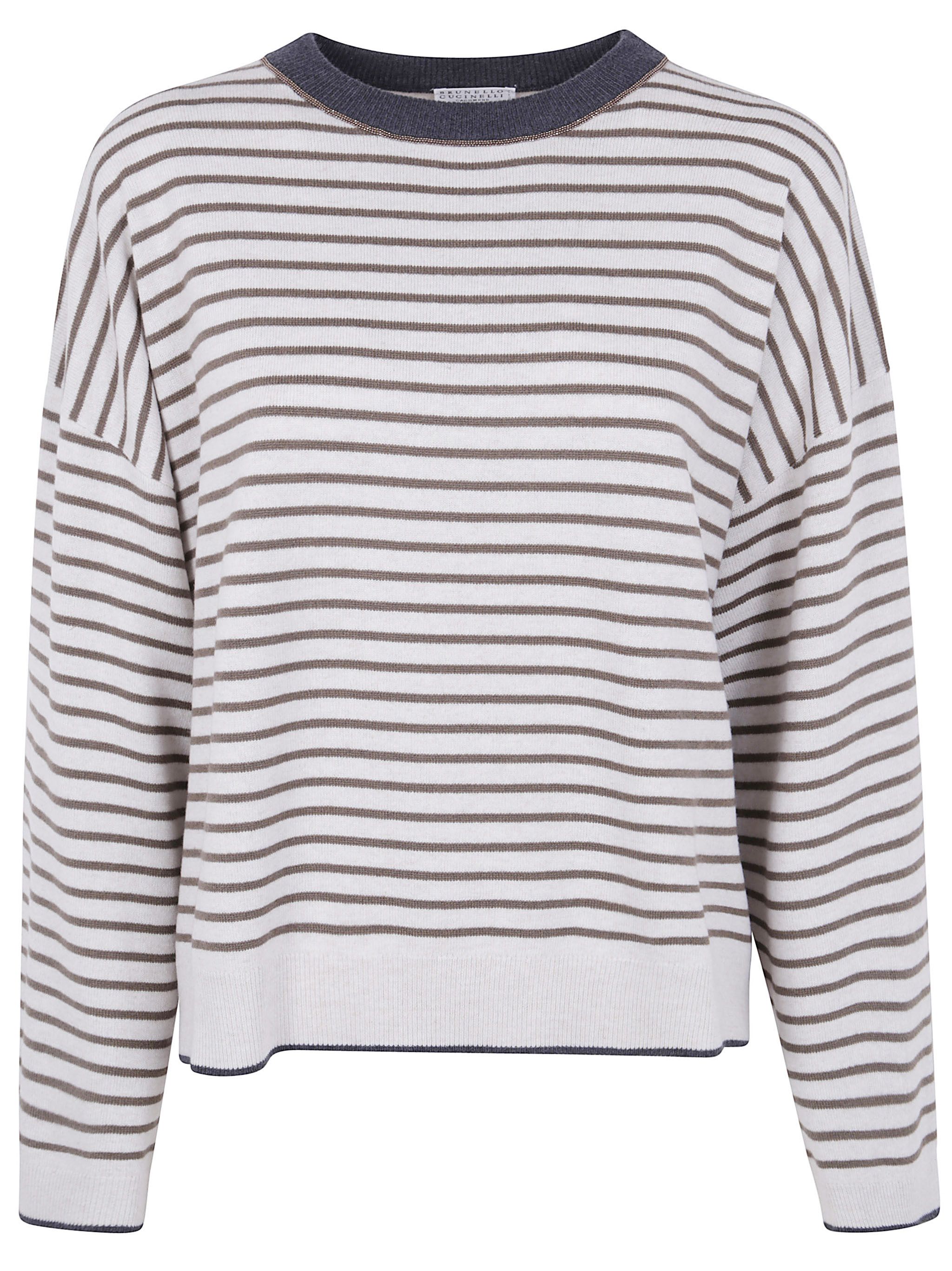 BOATNECK STRIPES SWEATER