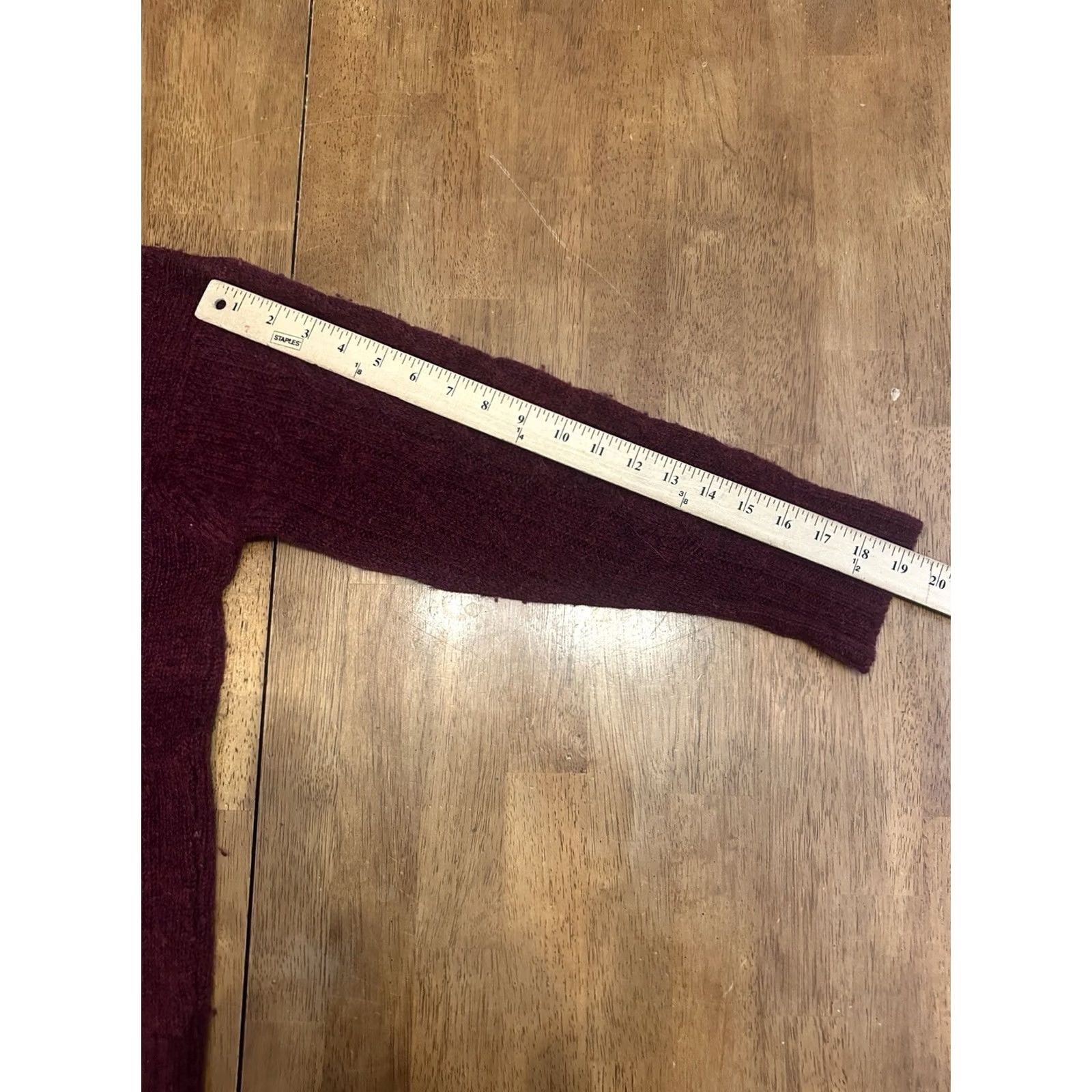 Vintage VINTAGE Cardigan Sweater Women’s Small Maroon 50s New Haven Made In England Size S / US 4 / IT 40 - 7 Thumbnail