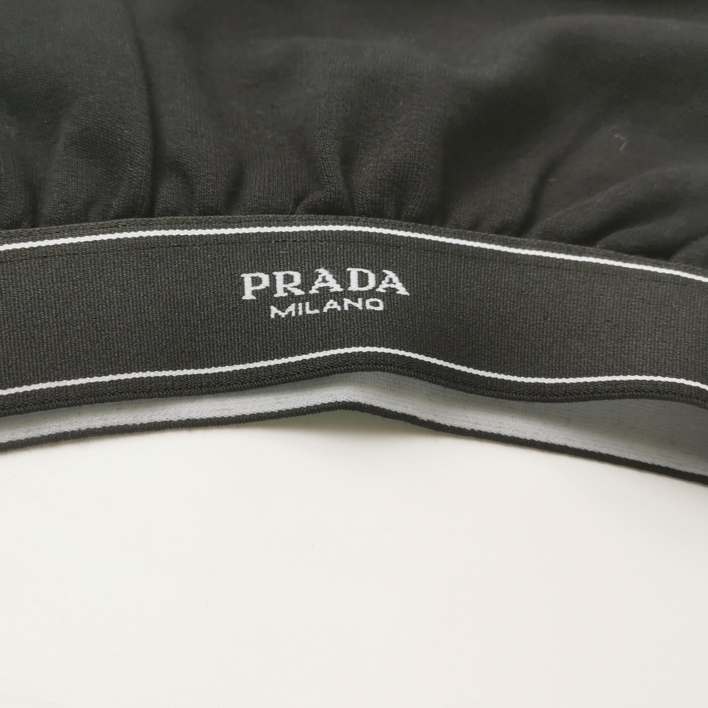 Prada Prada Logo Cotton Crew Neck Top . Size XS / US 0-2 / IT 36-38 - 3 Thumbnail