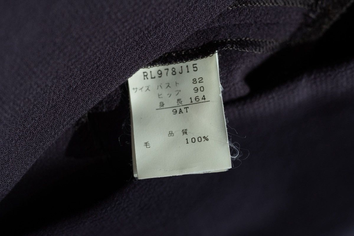 Romeo Gigli Romeo Gigli 1990s Aubergine Wool Cropped A-Line Jacket Size S / US 4 / IT 40 - 13 Thumbnail