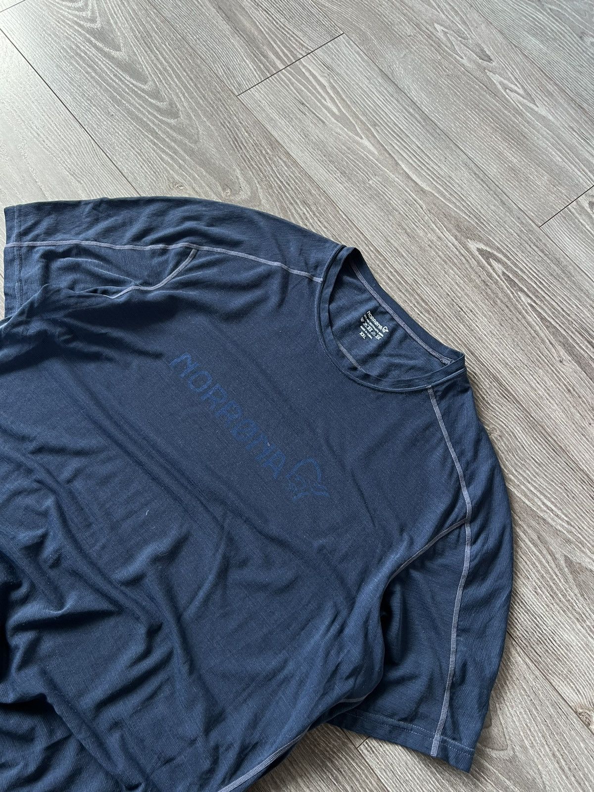 Norrona ‼️Norrona Big Logo Merino Wool Outdoor Equaliser Mens Tee‼️ Size US XXL / EU 58 / 5 - 21 Thumbnail