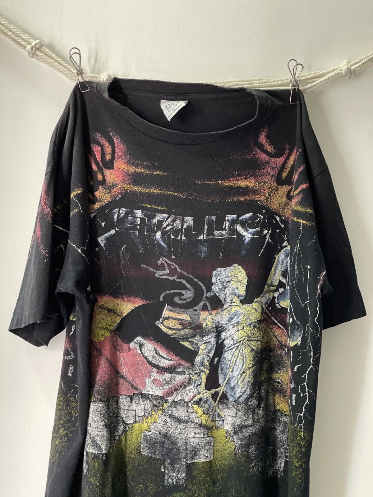 Band Tees × Vintage Vintage Metallica Size US XL / EU 56 / 4 - 2 Thumbnail
