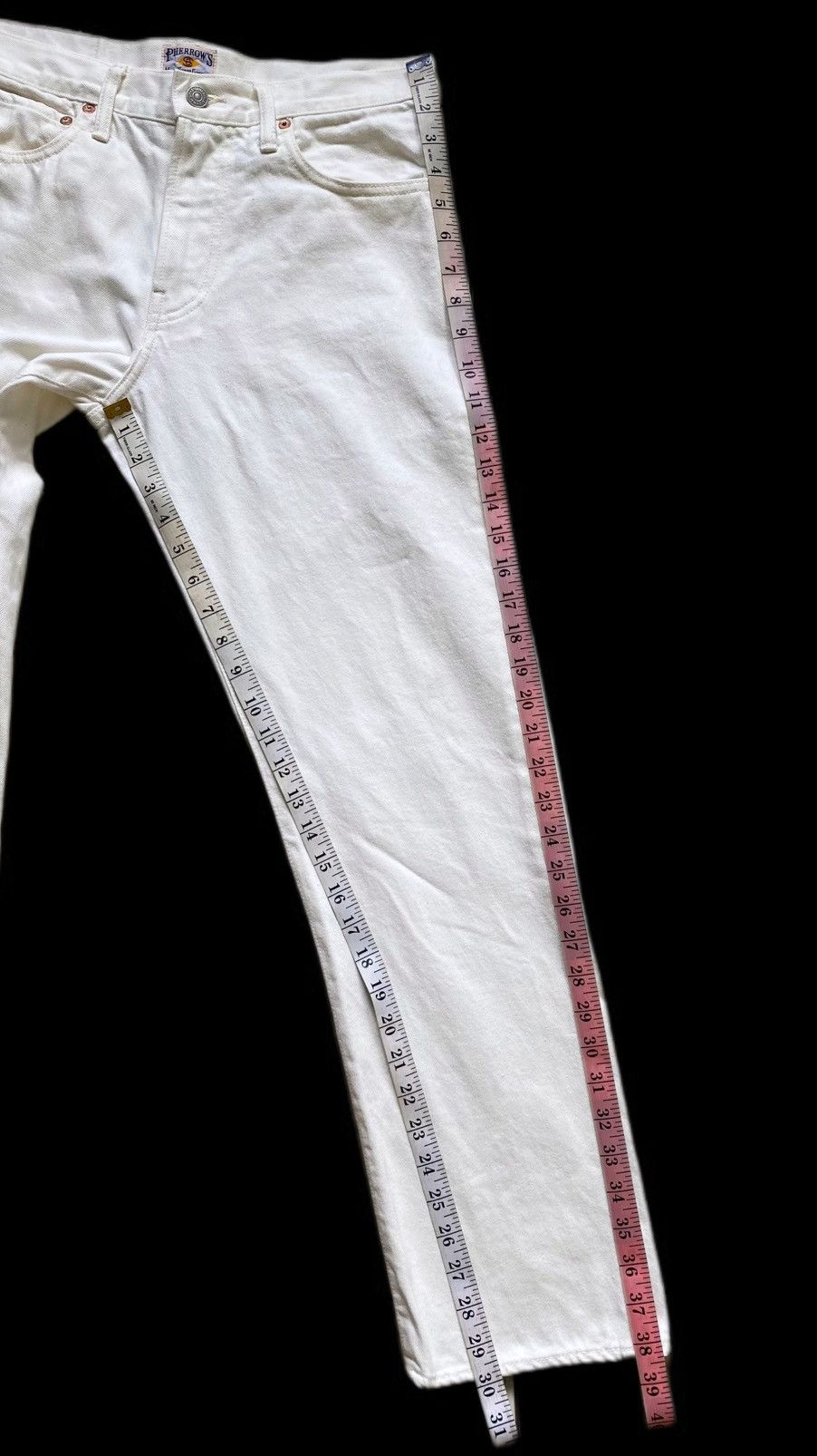 Pherrow's Vintage Pherrows Stormy Blue Raw Jeans - White Size US 30 / EU 46 - 6 Thumbnail