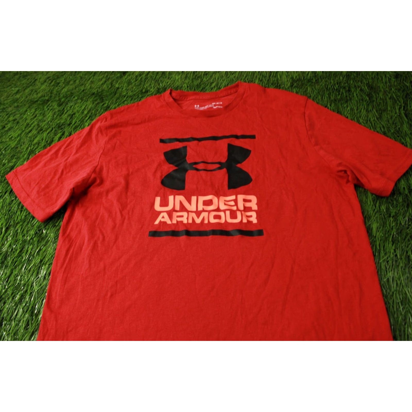 Under Armour Under Armour HeatGear Shirt Mens T-Shirt Jersey Red 2018 Medium Cotton Polyester CrossFit Short Sleeve Crew Neck Community Size US M / EU 48-50 / 2 - 2 Thumbnail