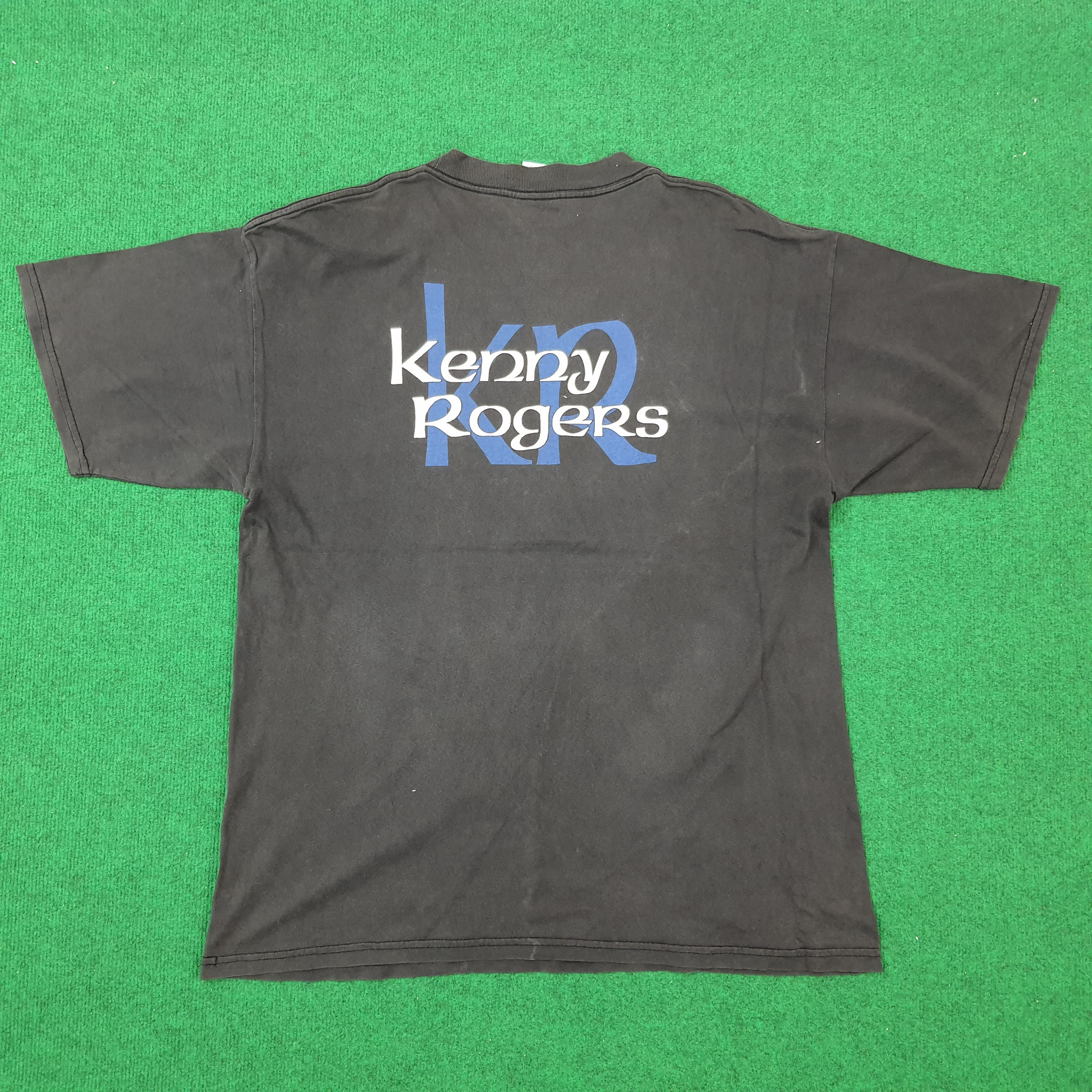 Vintage Vjntage Kenny Rogers American Folk Singer Tshirt C196N55 Size US XL / EU 56 / 4 - 3 Thumbnail