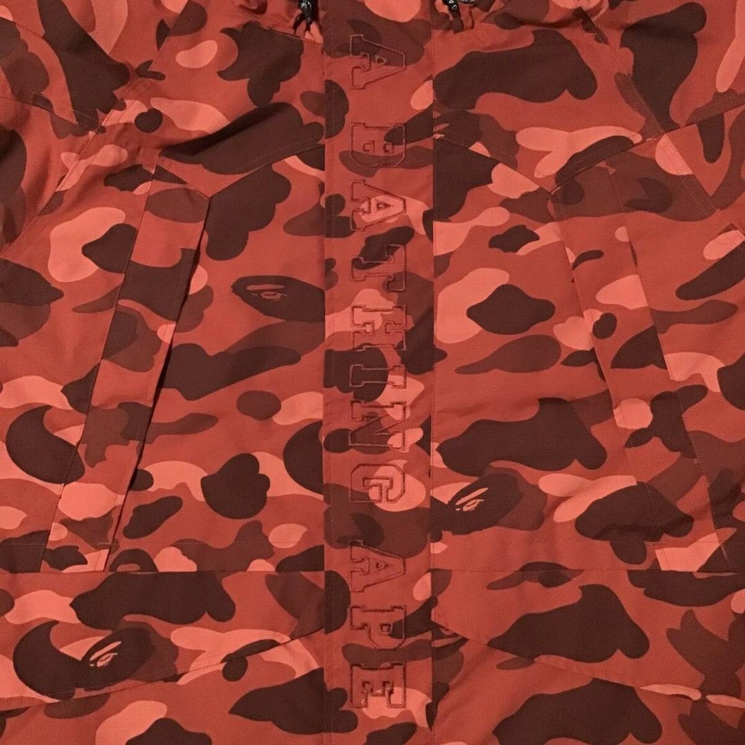Bape BAPE Red camo hoodie snowboard jacket a bathing ape Size US XL / EU 56 / 4 - 2 Thumbnail