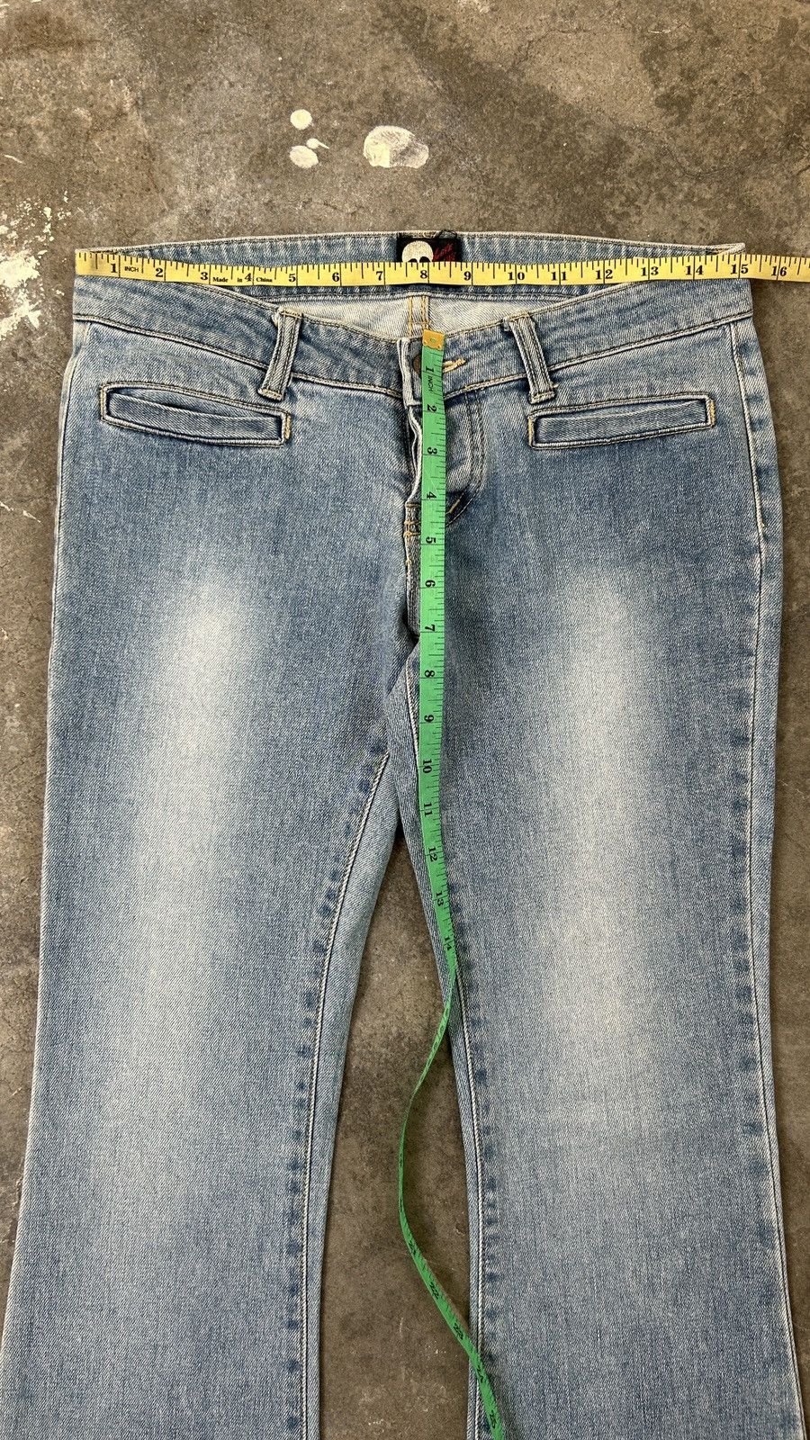 Hysteric Glamour × Japanese Brand × Love Machine Y2K Love Machine - Flared Jeans (30x31.2) Size US 30 / EU 46 - 14 Thumbnail