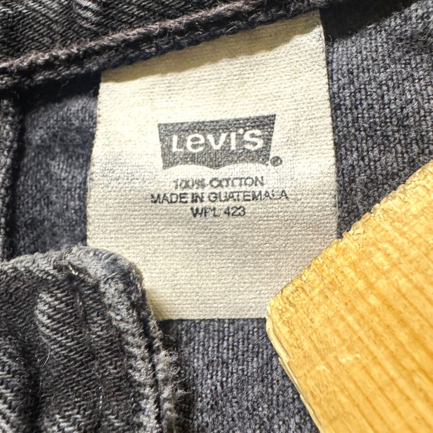 Levi's VINTAGE Levi's 501 Jeans Straight Black Men 36x34 Distressed Button Fly Paper Tag - 90s Style Mens Size US 36 / EU 52 - 7 Thumbnail