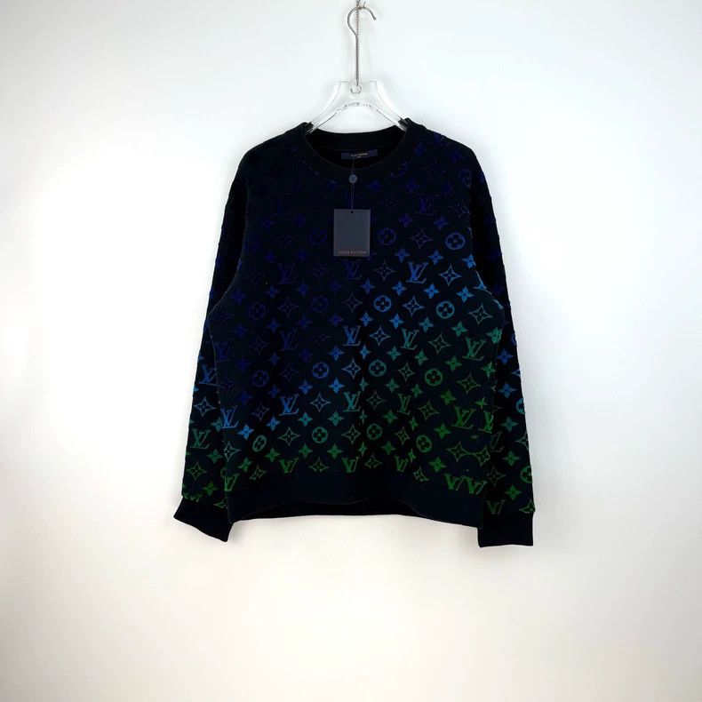 Louis Vuitton Louis Vuitton Black full gradient logo sweatshirt 2505-Next Size US XL / EU 56 / 4 - 3 Thumbnail