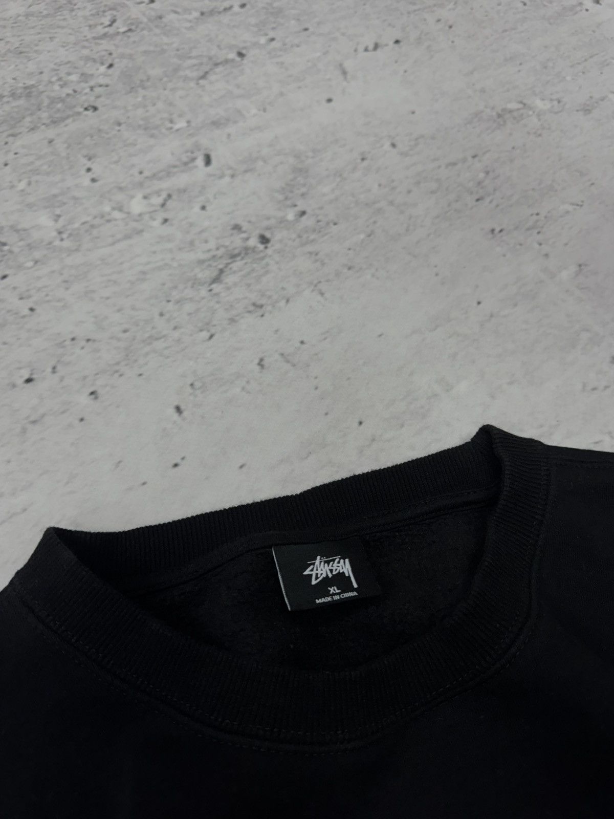 Stussy × Vintage STUSSY CENTER HAFT LOGO OVERSIZE BAGGY FIT SWEATSHIRT Size US XL / EU 56 / 4 - 4 Thumbnail
