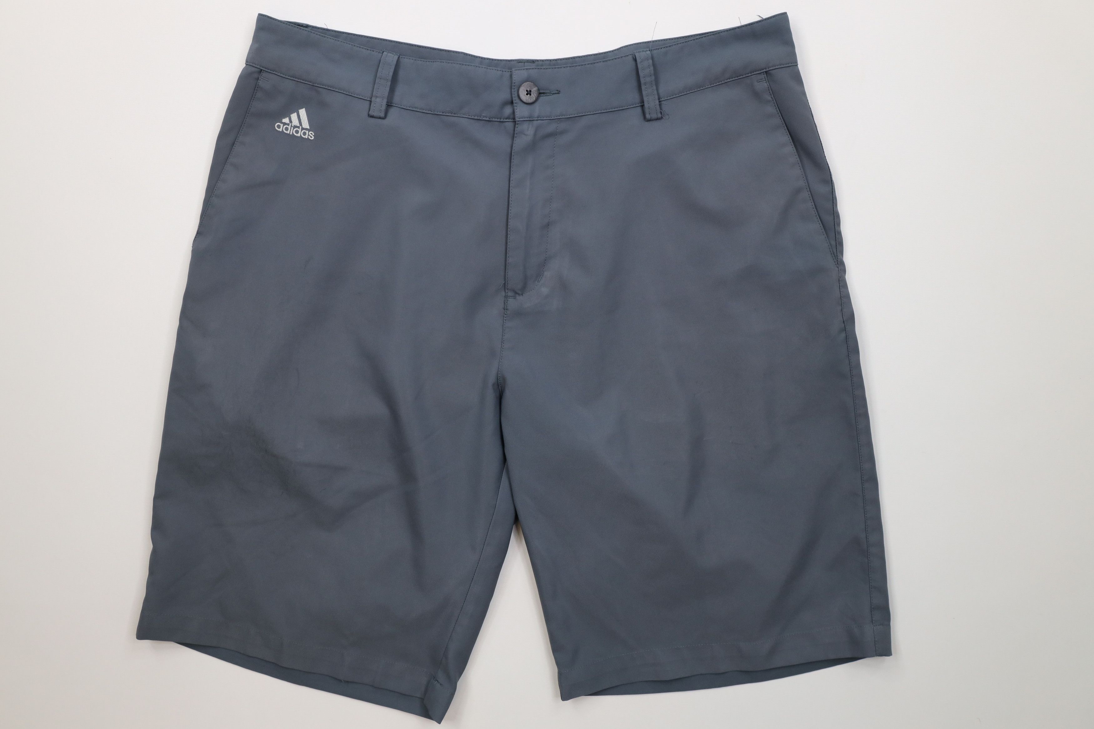 Adidas Adidas Golf Spell Out Tech Golfing Chino Shorts Gray Size US 34 / EU 50 - 1 Thumbnail
