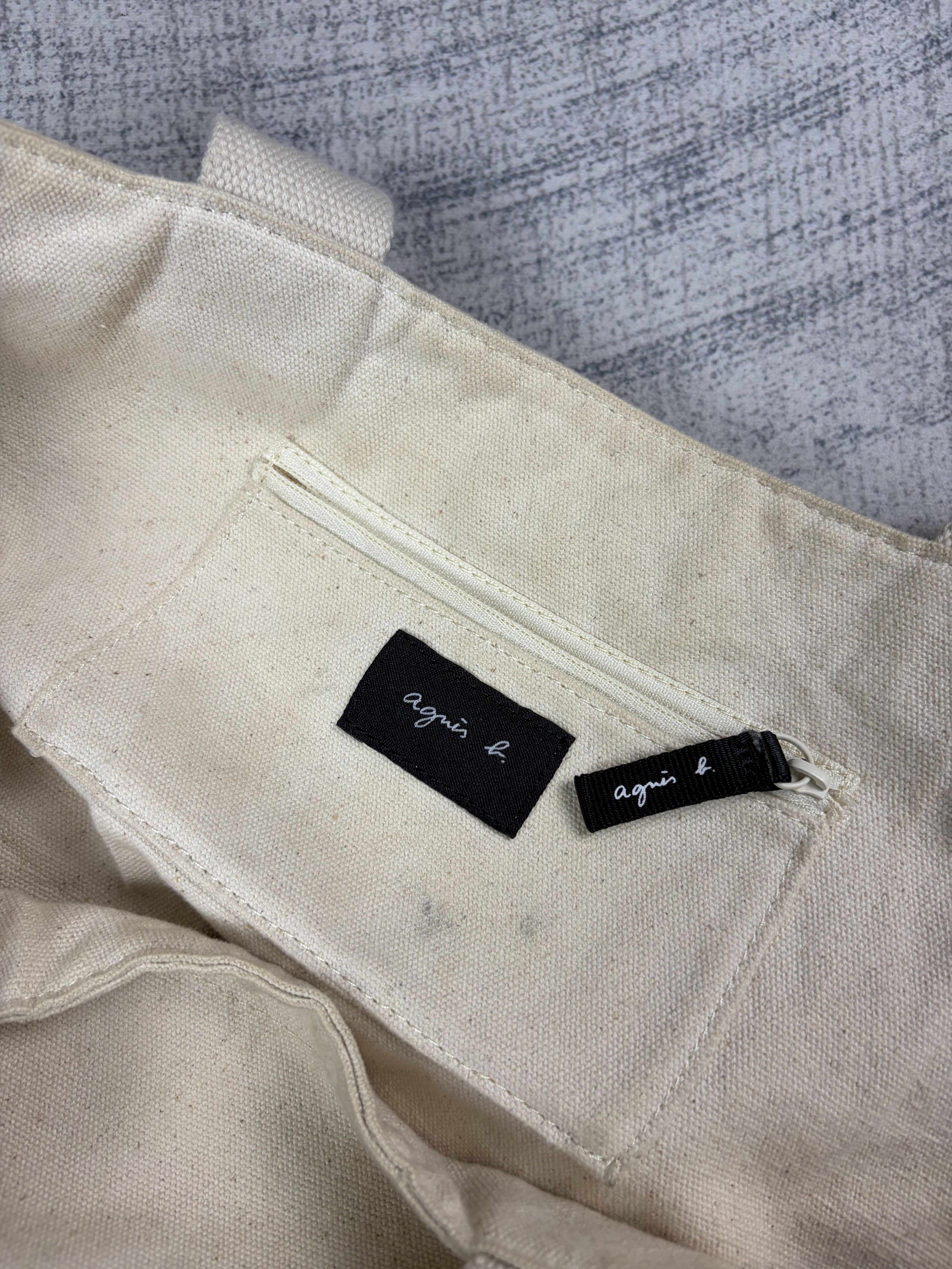 agnes b. Agnes B Canvas Tote Bag Size ONE SIZE - 7 Thumbnail