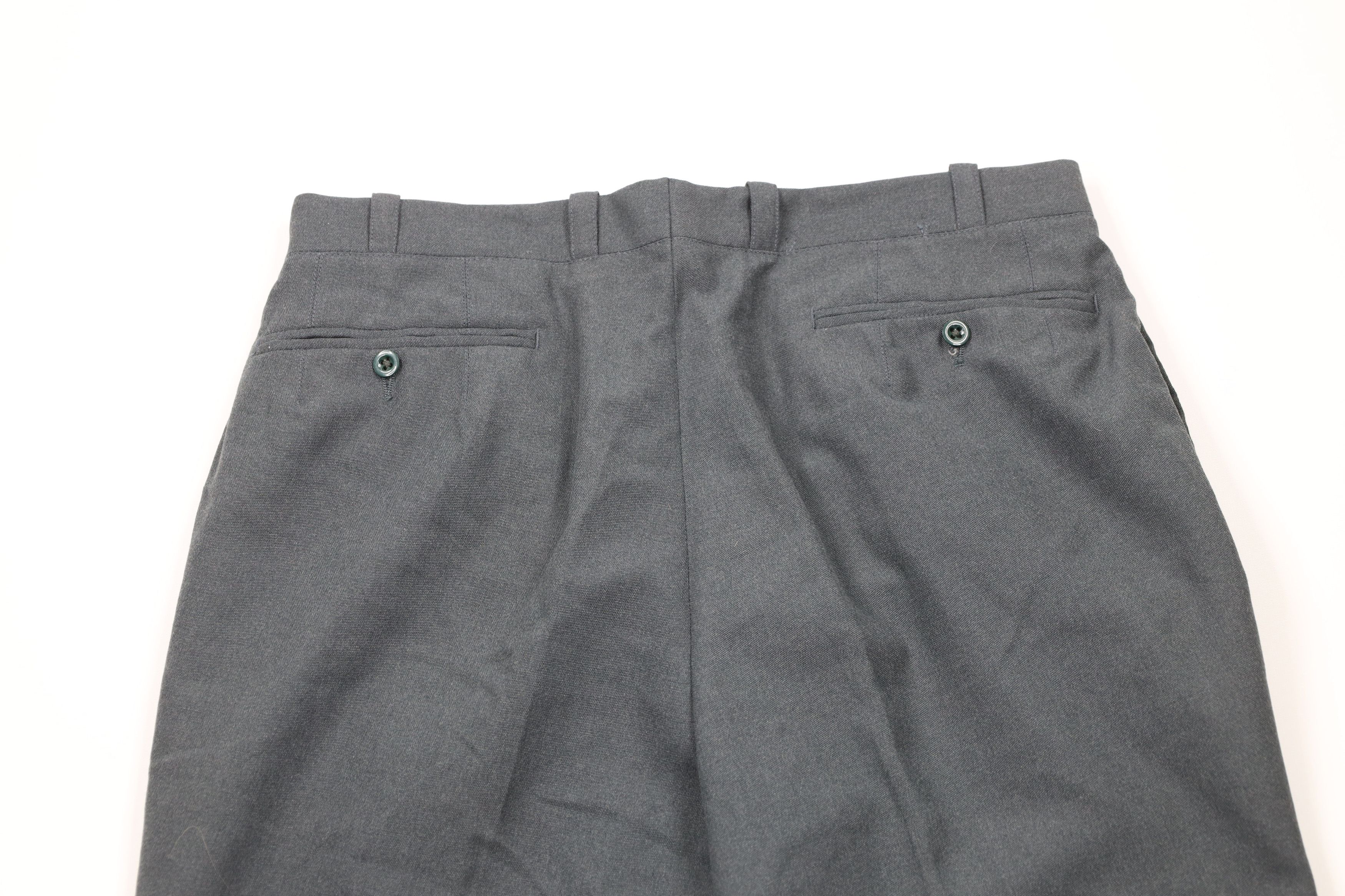 Vintage Vintage 70s Military Heavyweight Fly Wide Leg Pants Green Size US 34 / EU 50 - 11 Thumbnail
