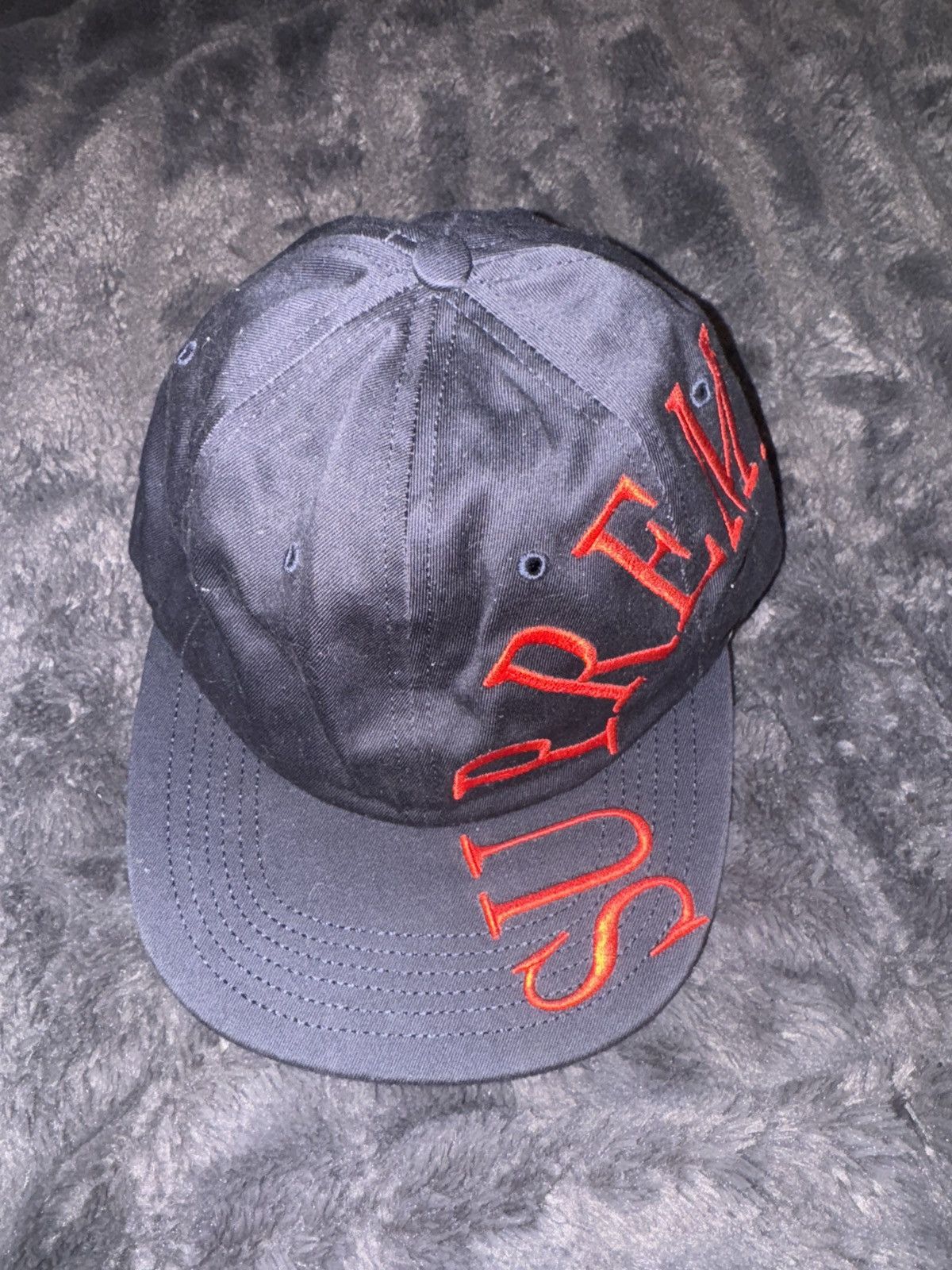 Pre-owned Supreme Embroidered Hat In Blue